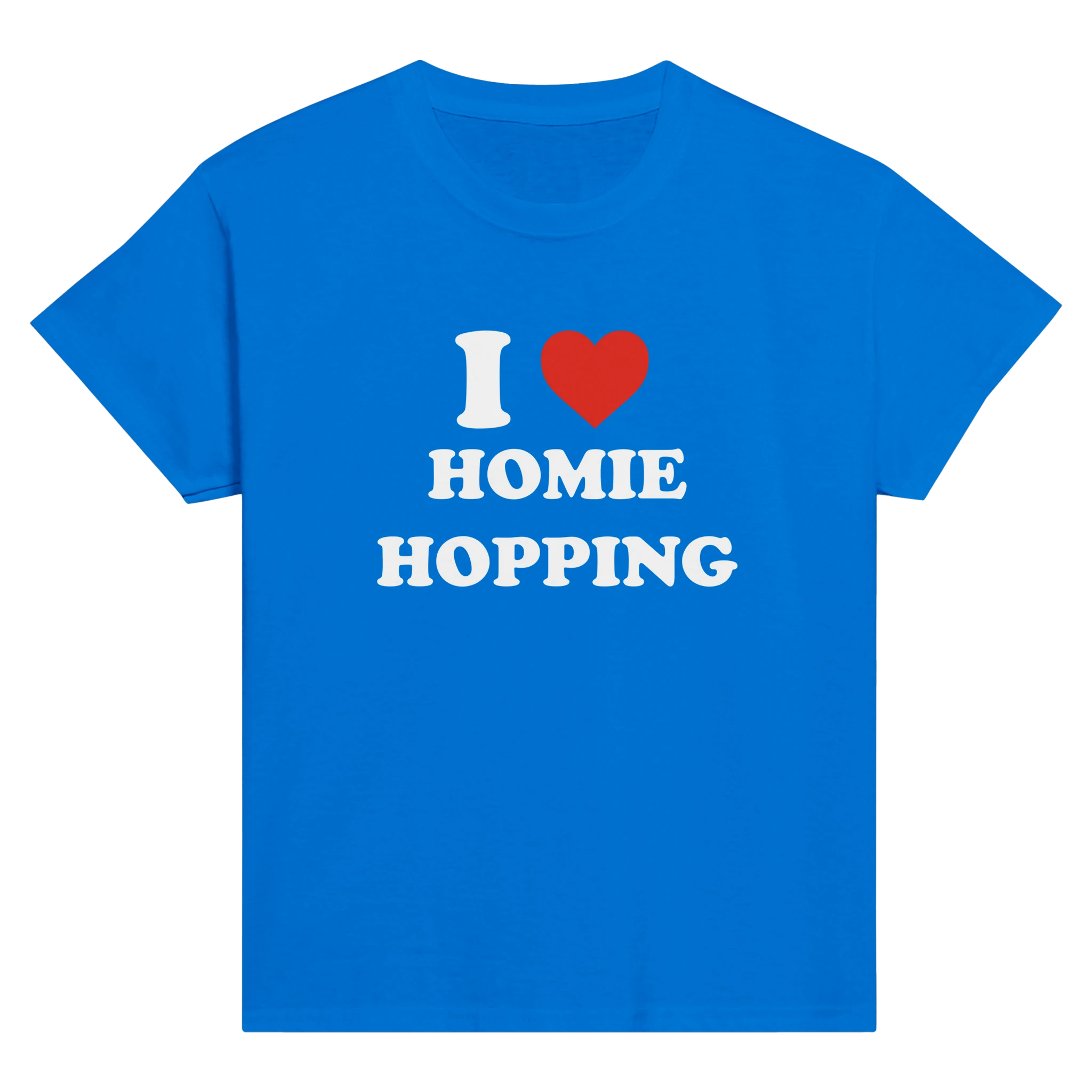 I love homie hopping – morsom baby tee fra Køddeklær
