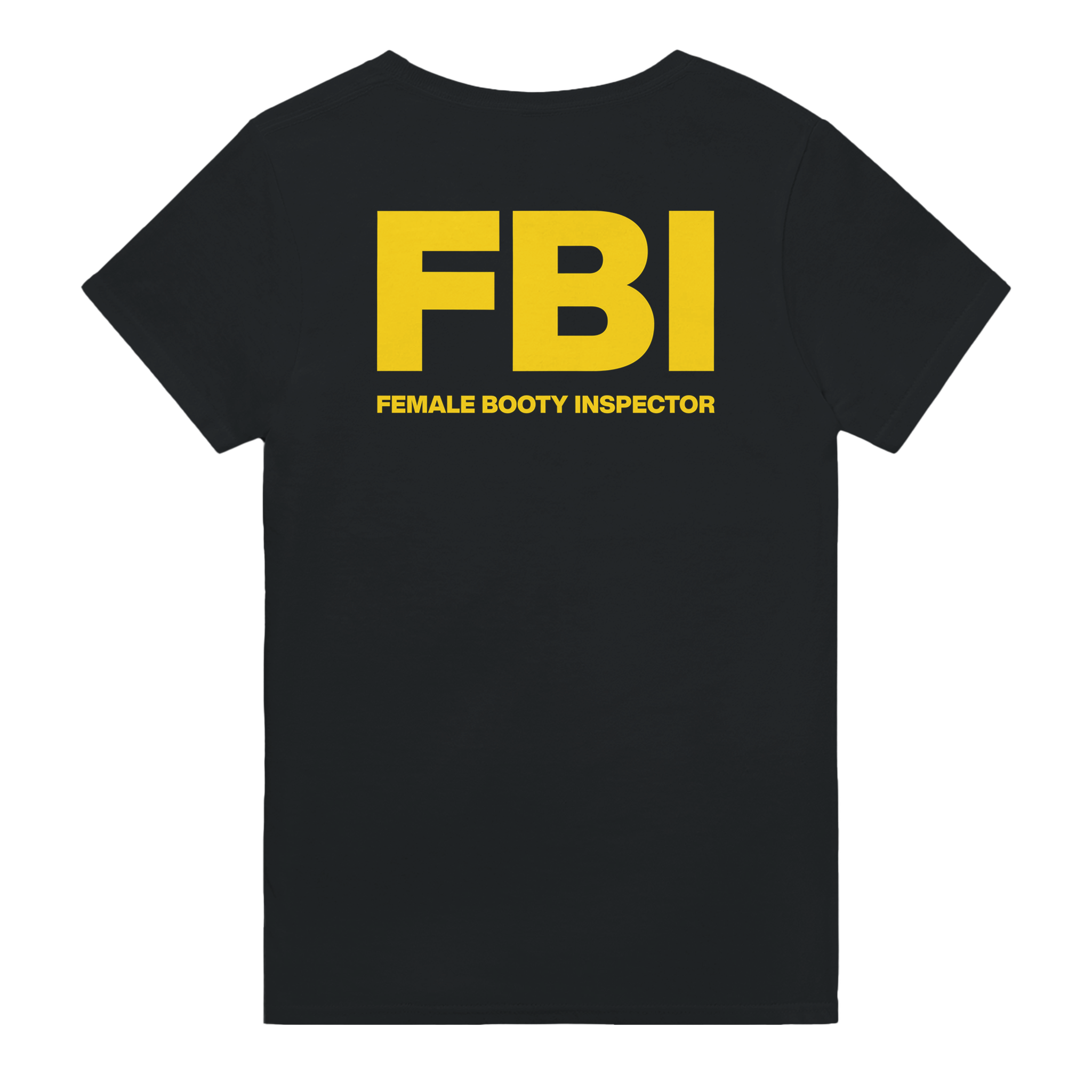 Fbi female booty inspector – morsom t-skjorte med backprint fra Køddeklær