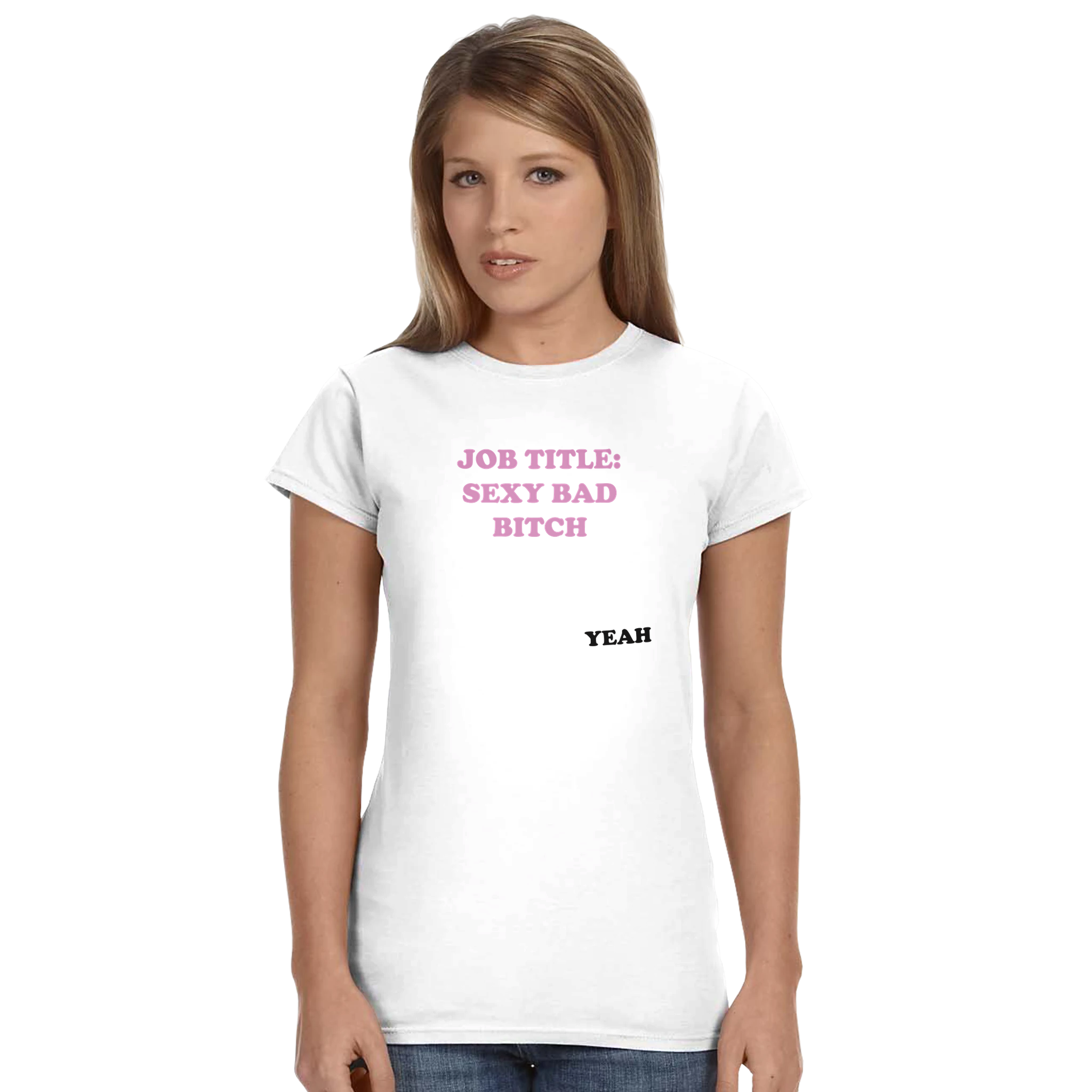 Job title: sexy bad bitch – morsom dame-t-skjorte fra Køddeklær