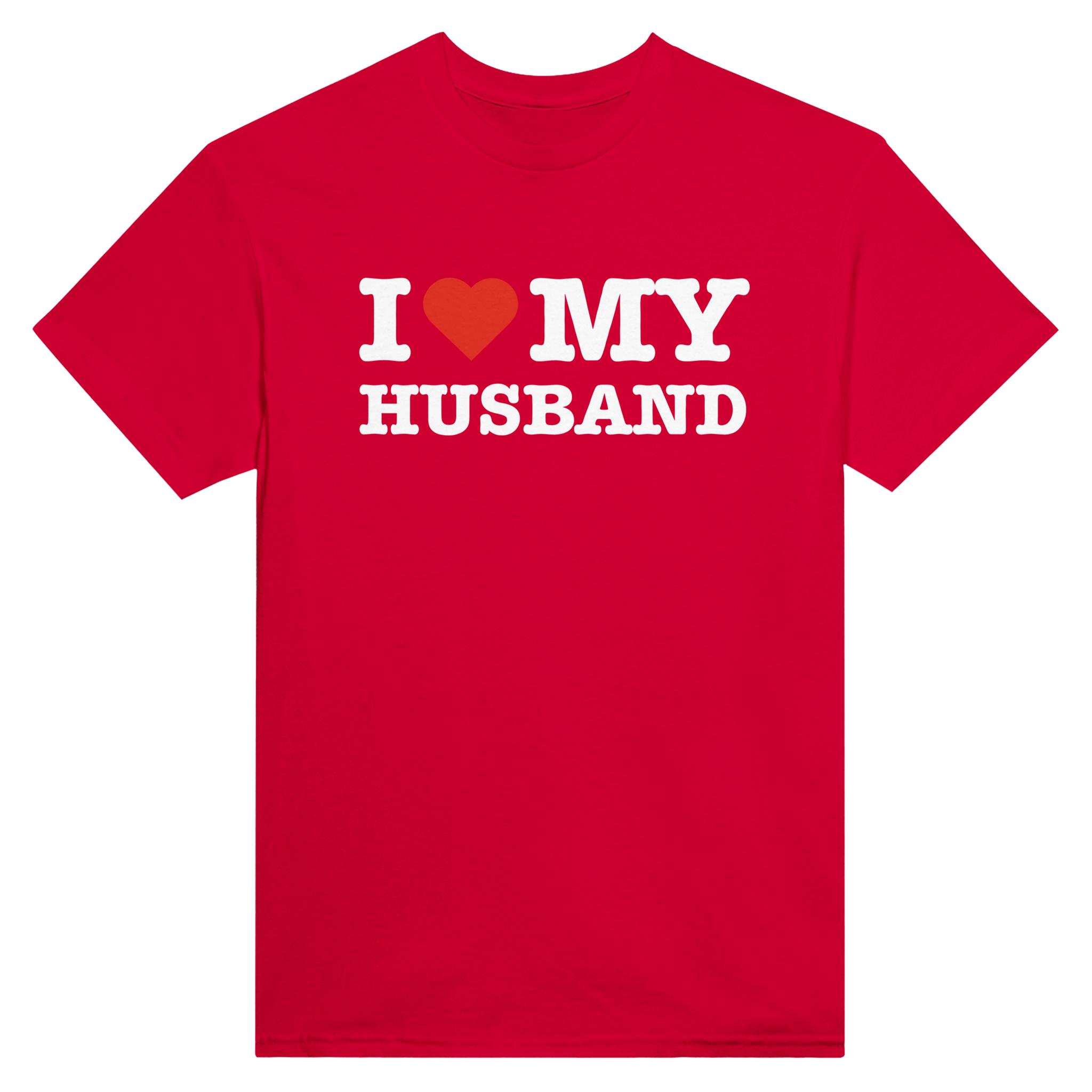 I love my husband – morsom t-skjorte fra Køddeklær