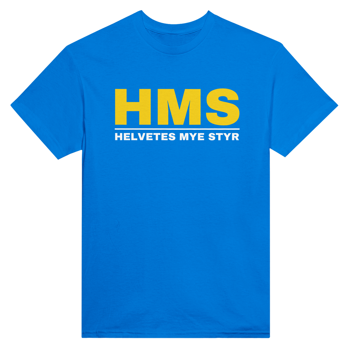 HMS – Helvetes mye styr – morsom t-skjorte med norsk humor fra Køddeklær
