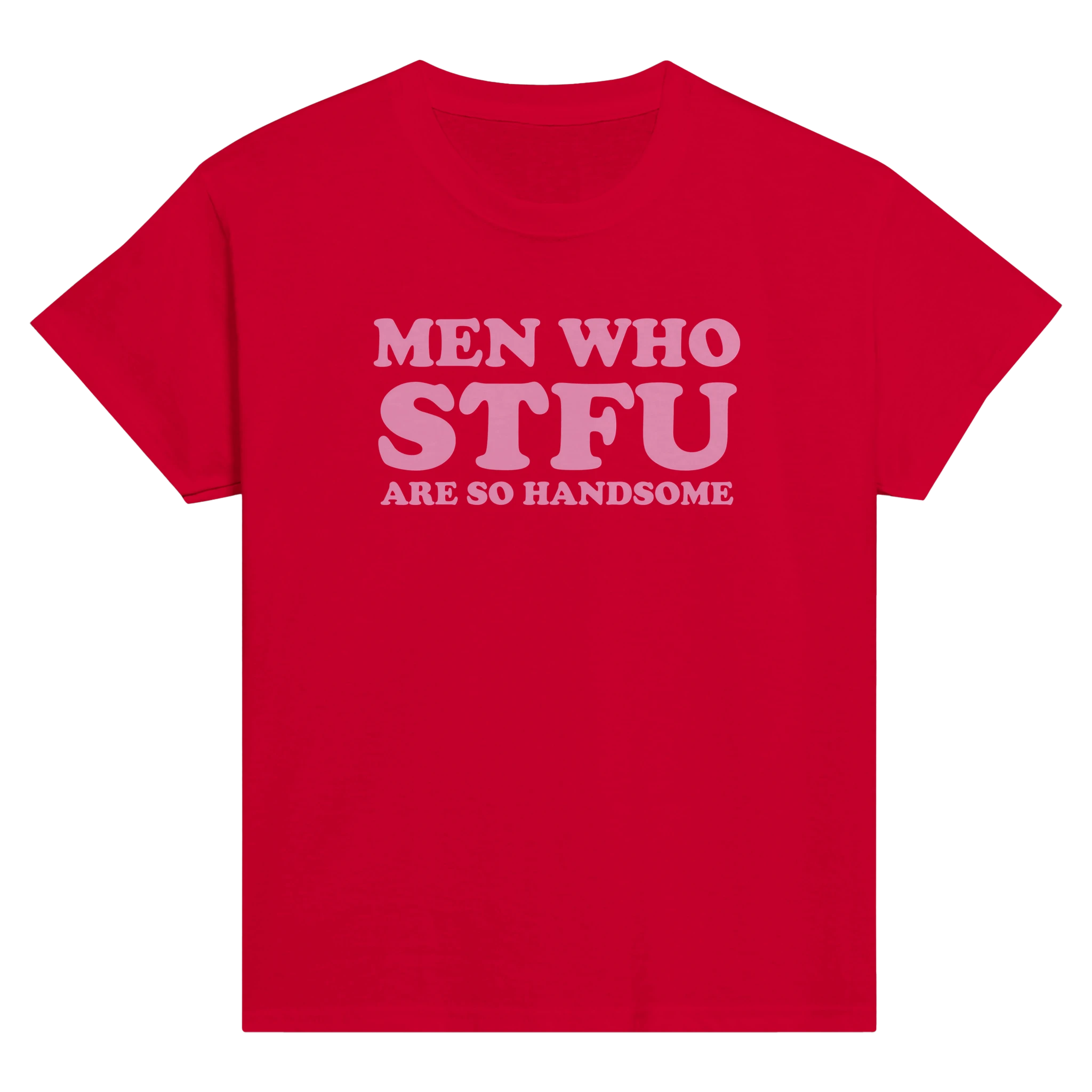 Men who stfu are so handsome – morsom baby tee fra Køddeklær
