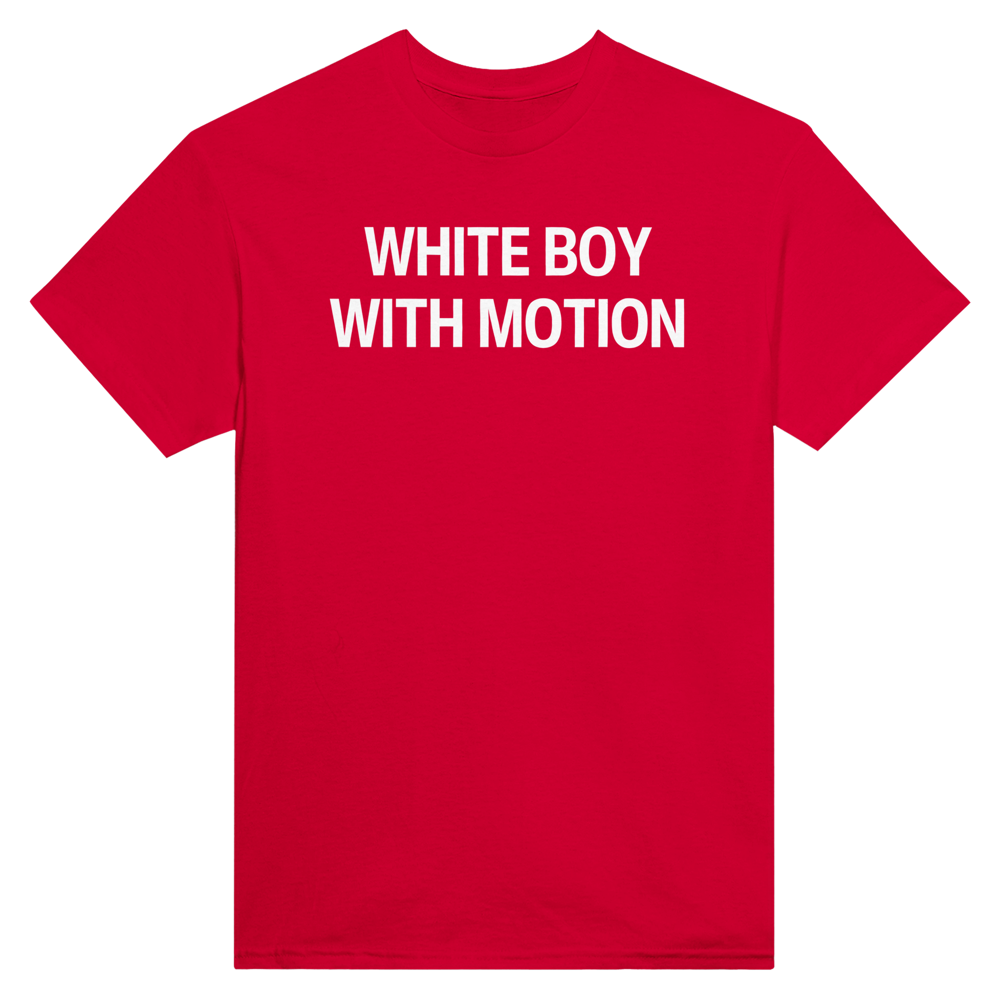 White boy with motion – morsom t-skjorte fra Køddeklær