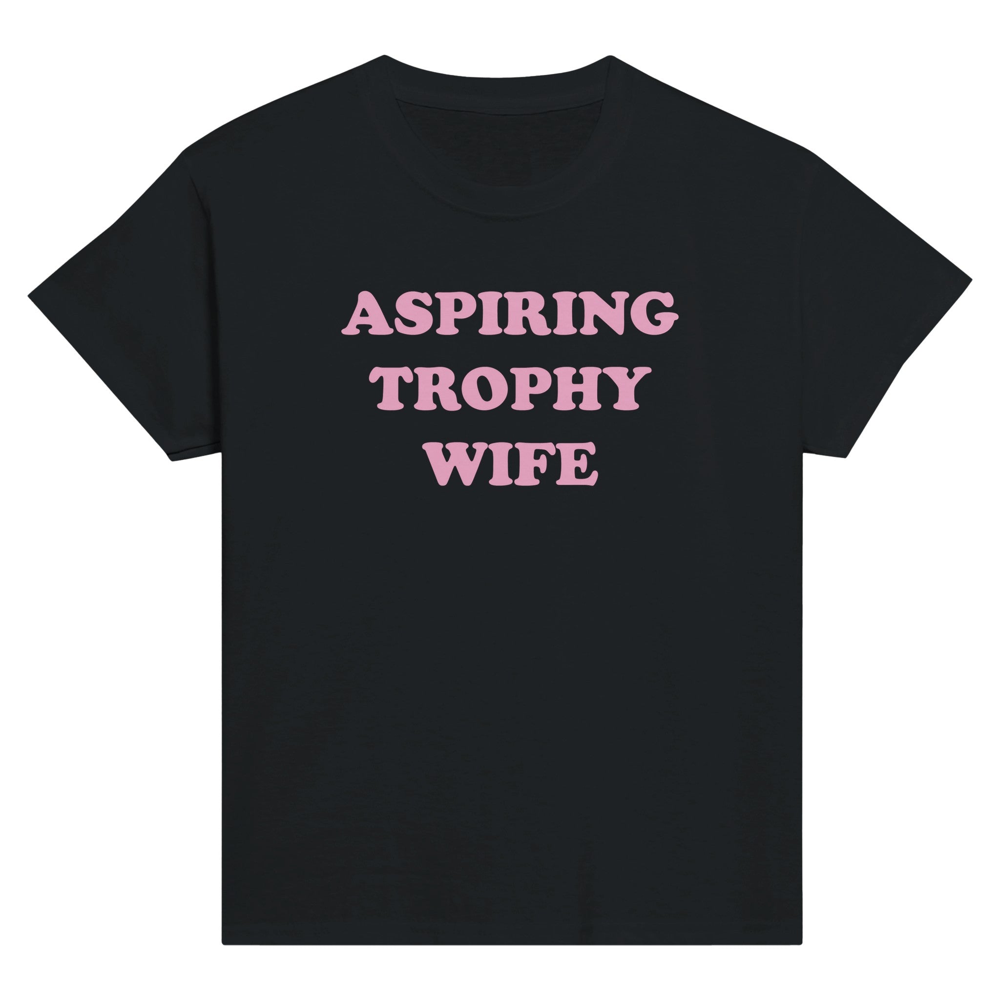 Aspiring trophy wife – morsom baby tee fra Køddeklær