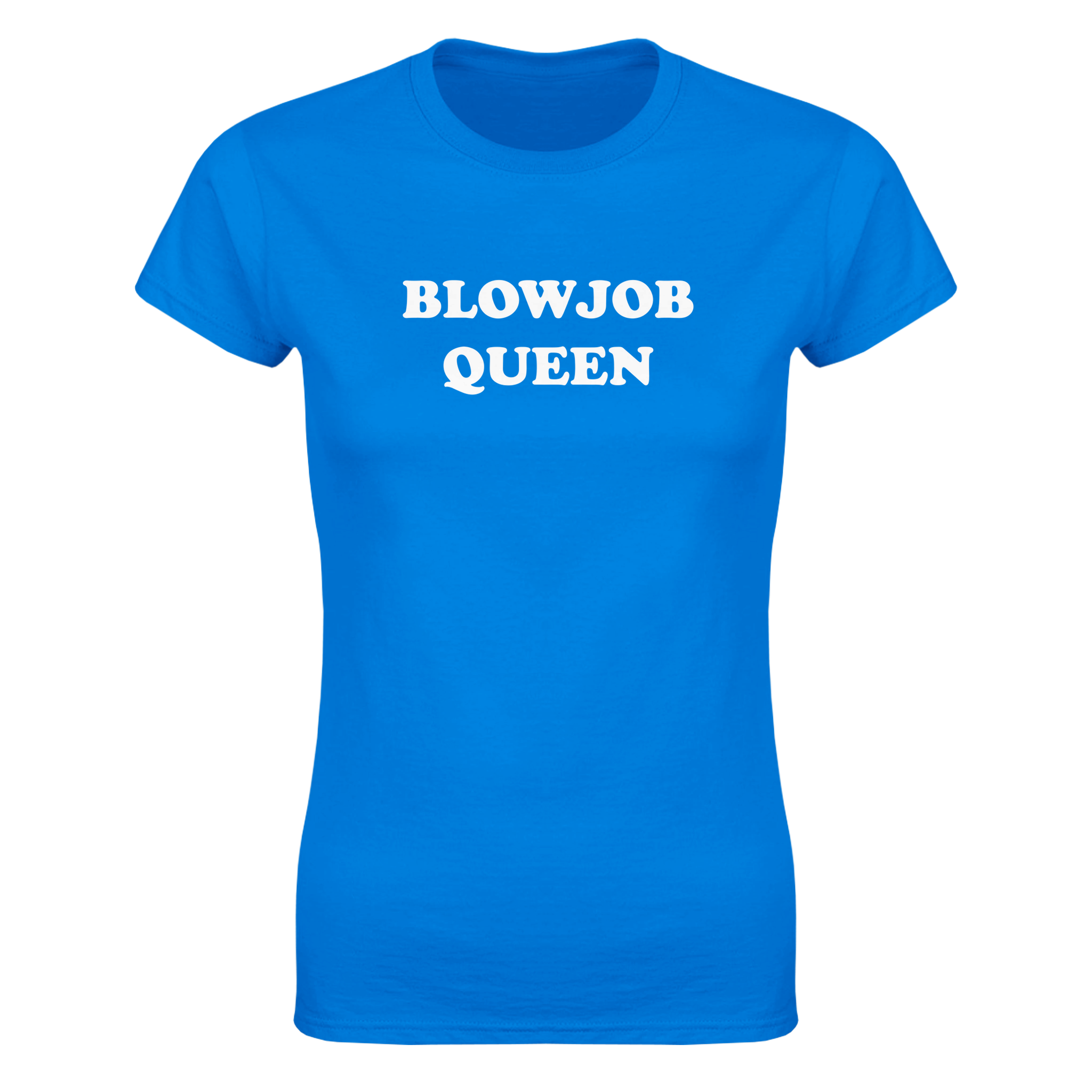 Blowjob queen – morsom dame-t-skjorte fra Køddeklær