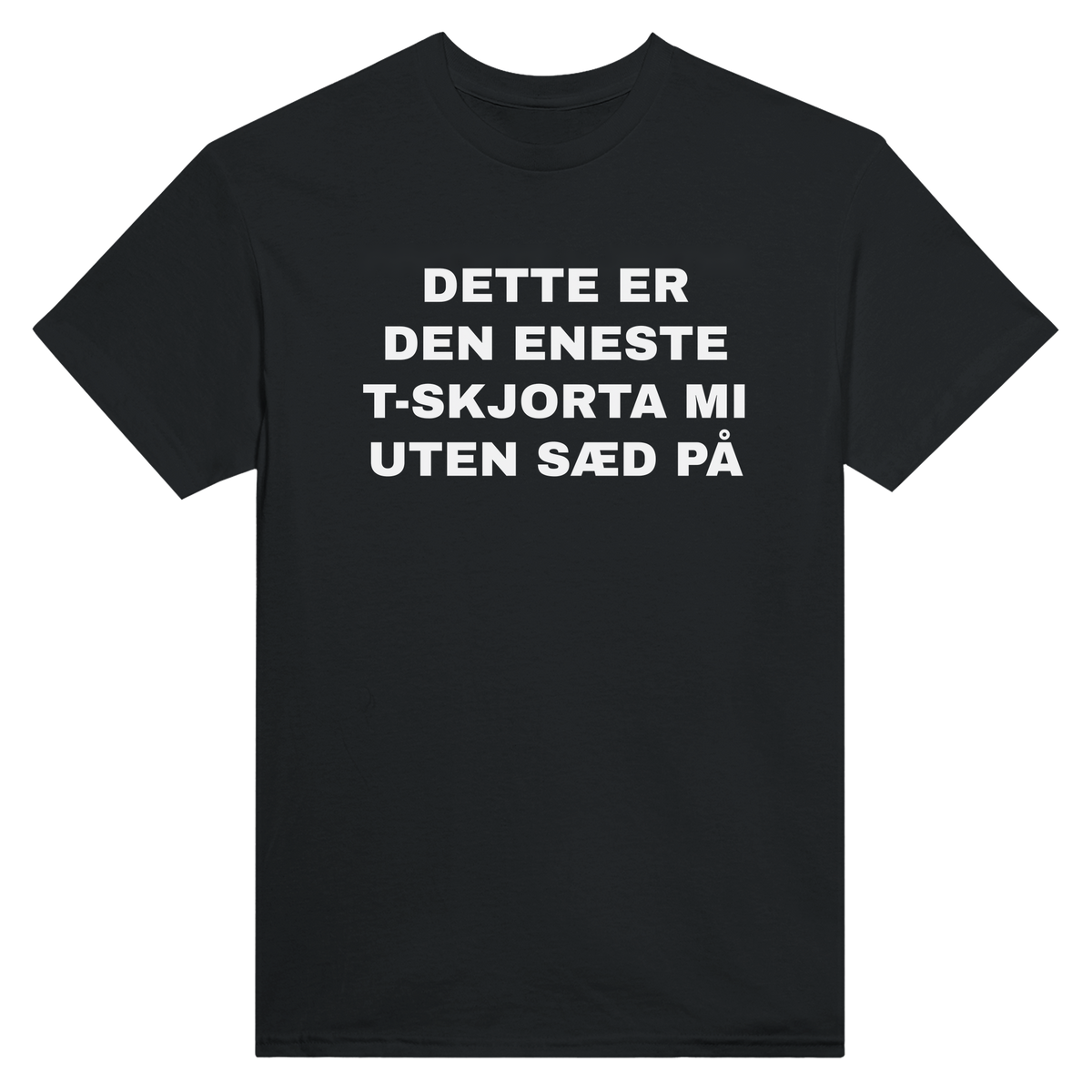 Dette er den eneste t-skjorta mi uten sæd på - t-skjorte – Black