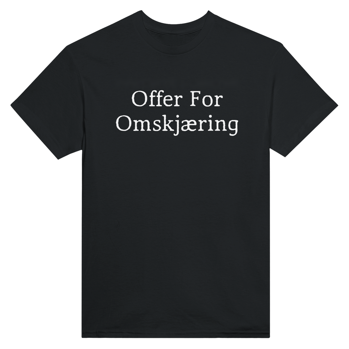 Offer for omskjæring - t-skjorte – Black