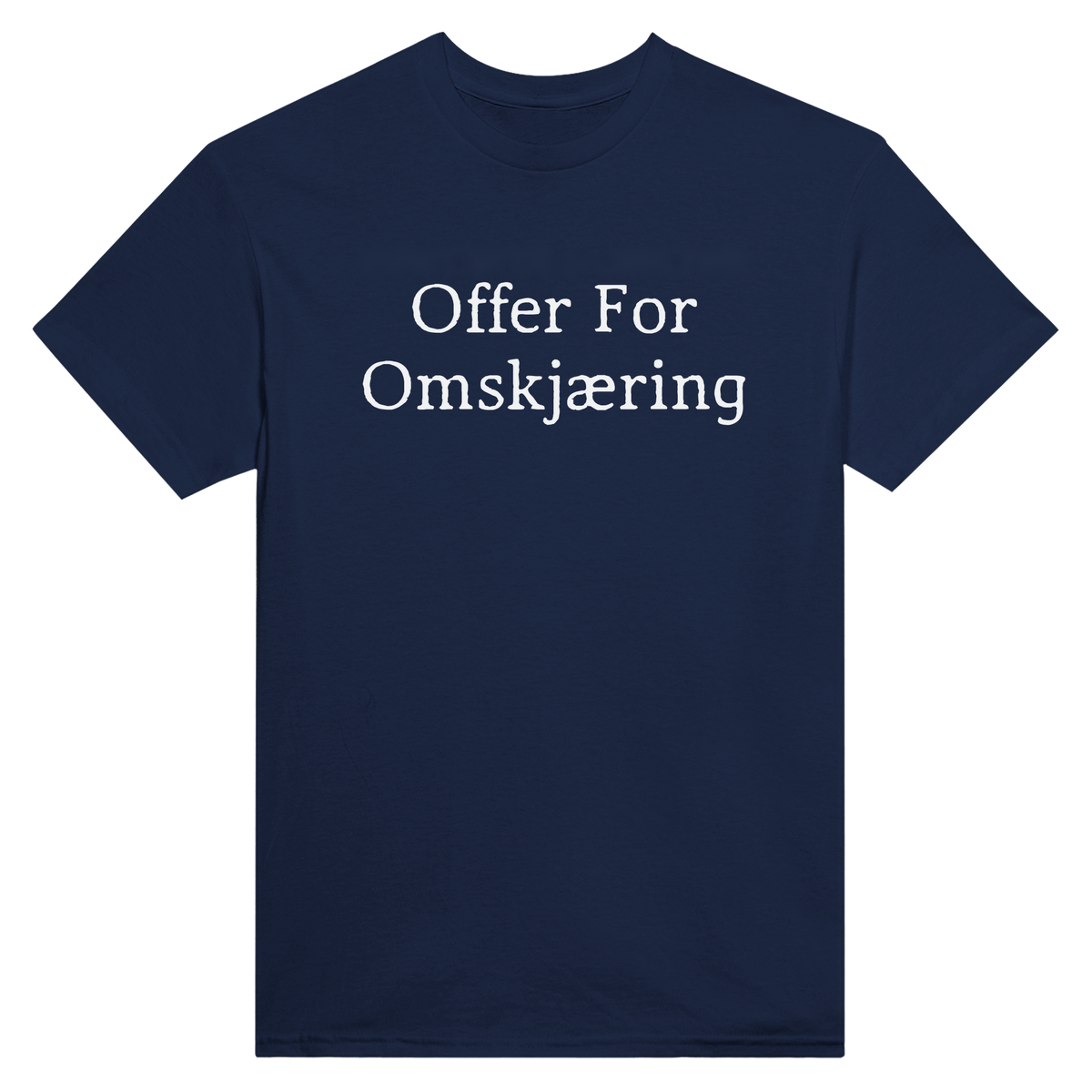 Offer for omskjæring - t-skjorte – Navy