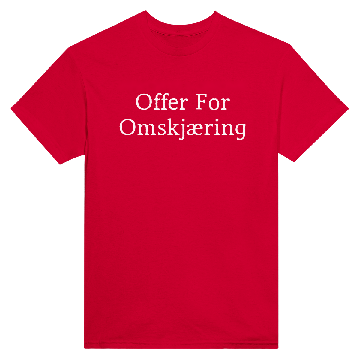 Offer for omskjæring - t-skjorte – Red