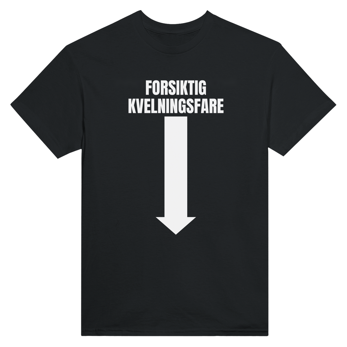 Forsiktig kvelningsfare - t-skjorte – Black