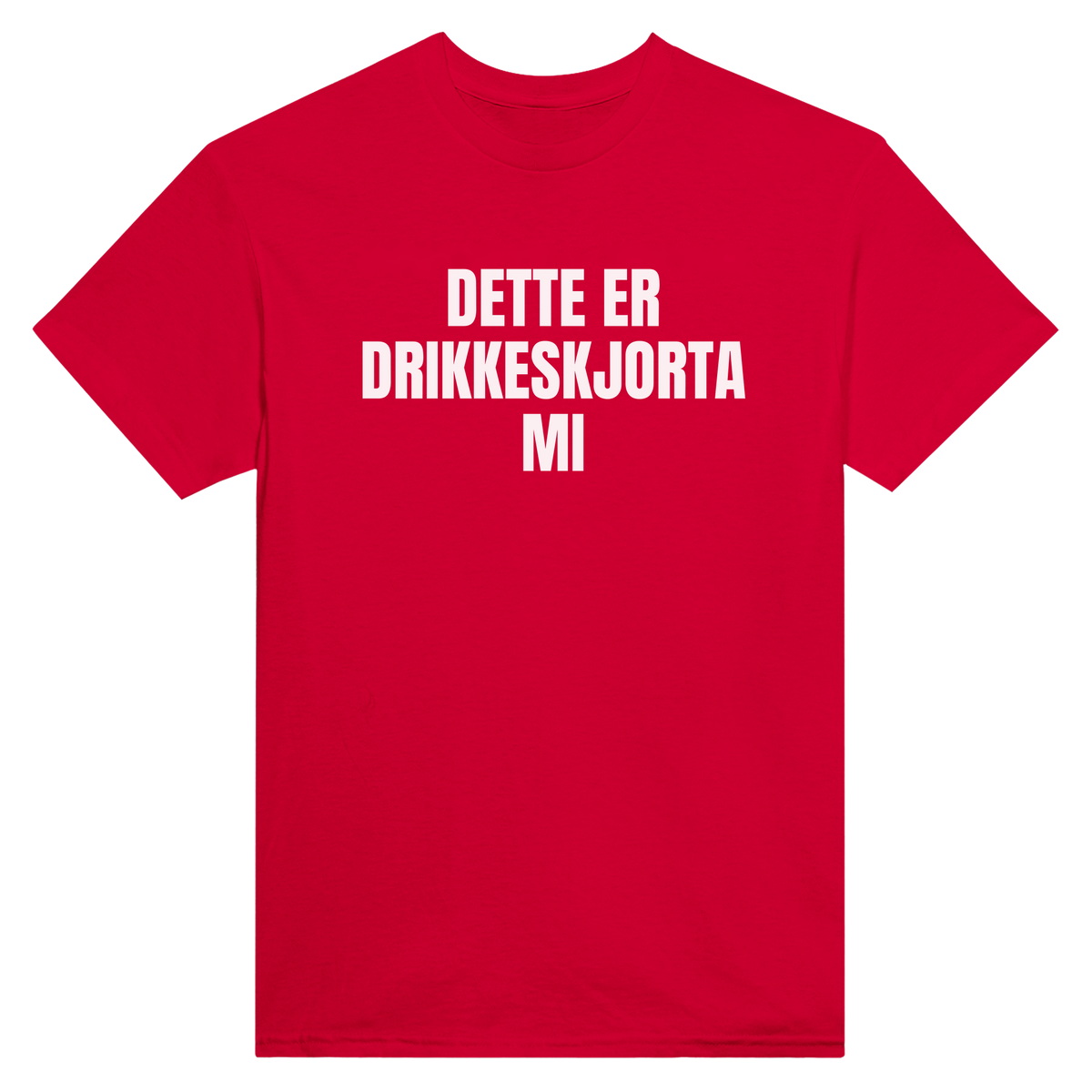 Dette er drikkeskjorta mi - t-skjorte – Red