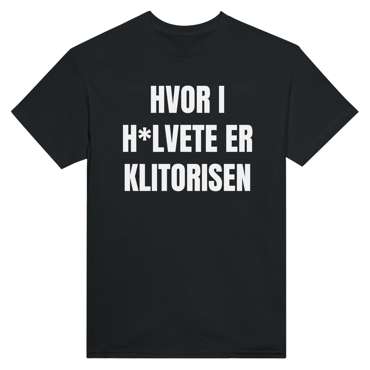 Hvor i h*lvete er klitorisen - t-skjorte – Black