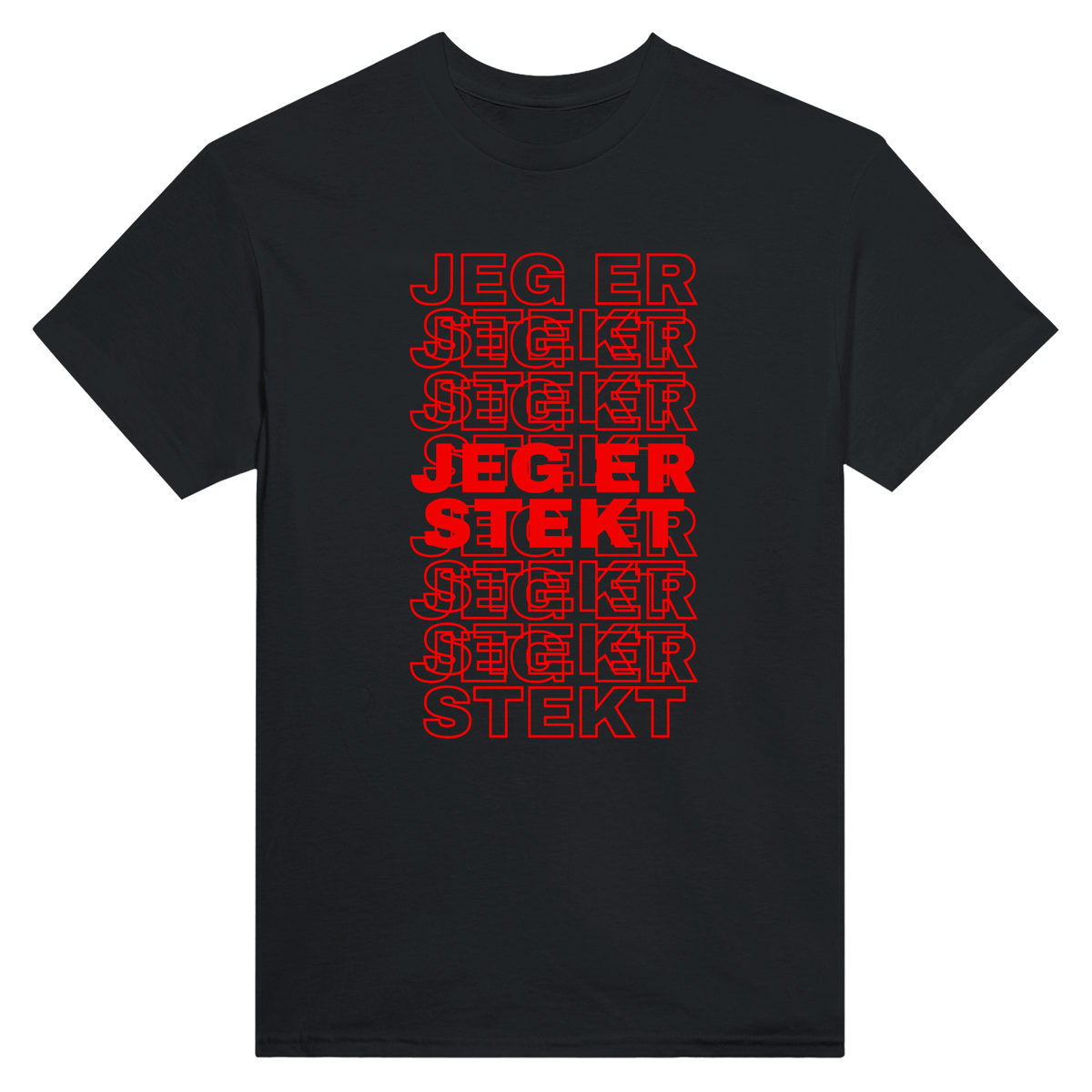 Jeg er stekt - t-skjorte – Black