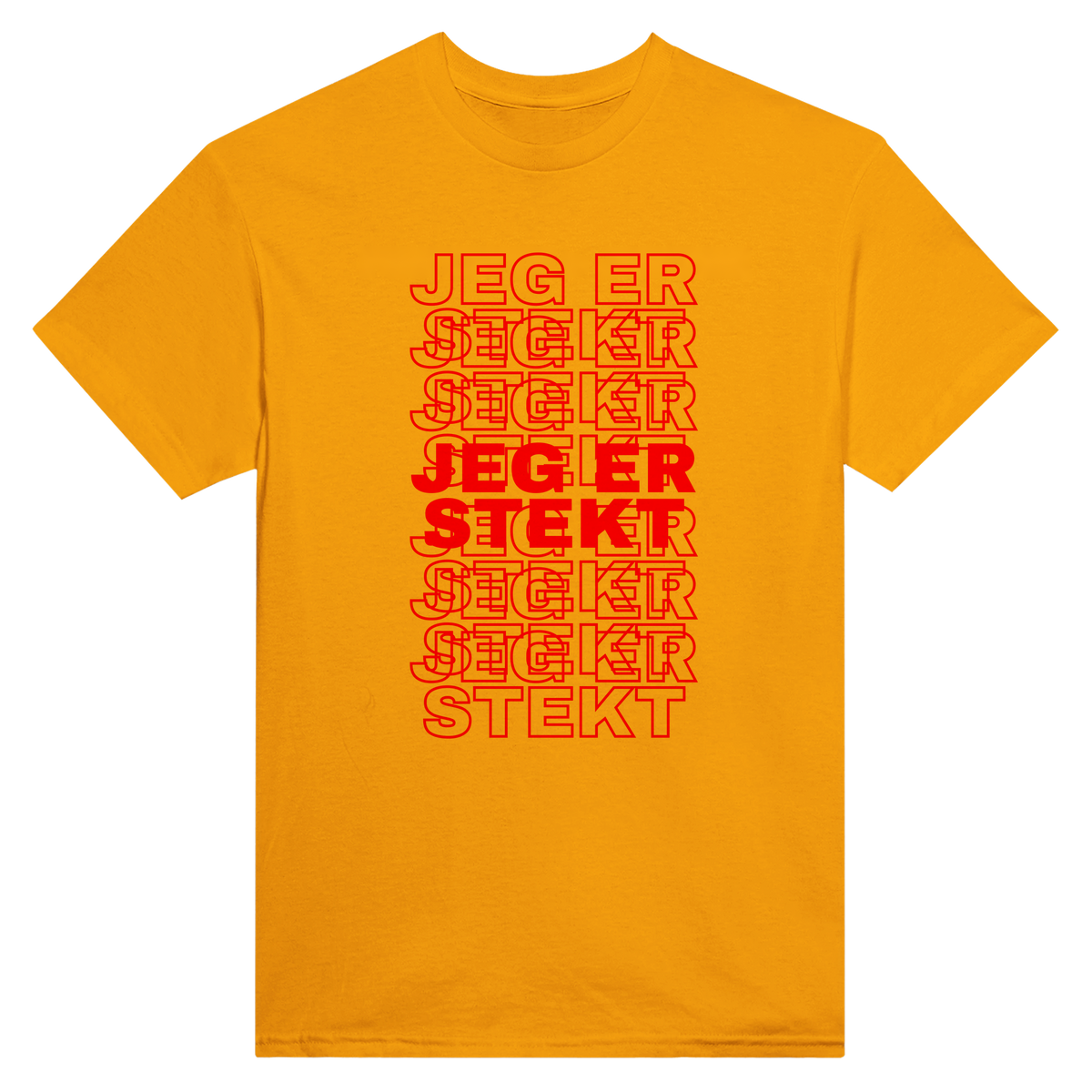 Jeg er stekt - t-skjorte – Gold