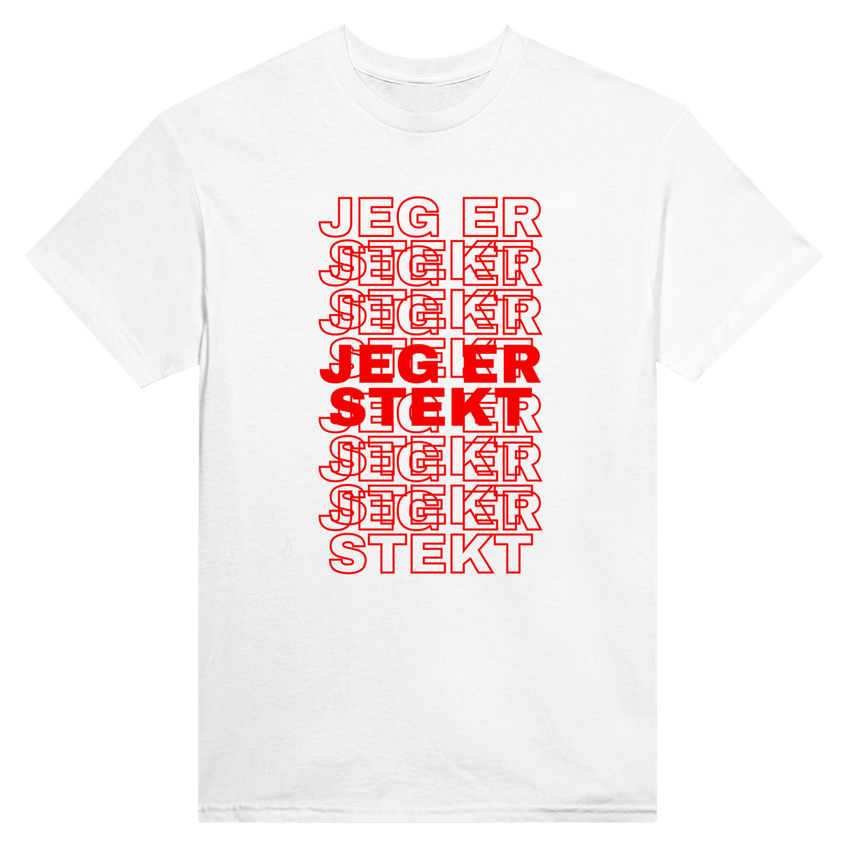 Jeg er stekt - t-skjorte – White