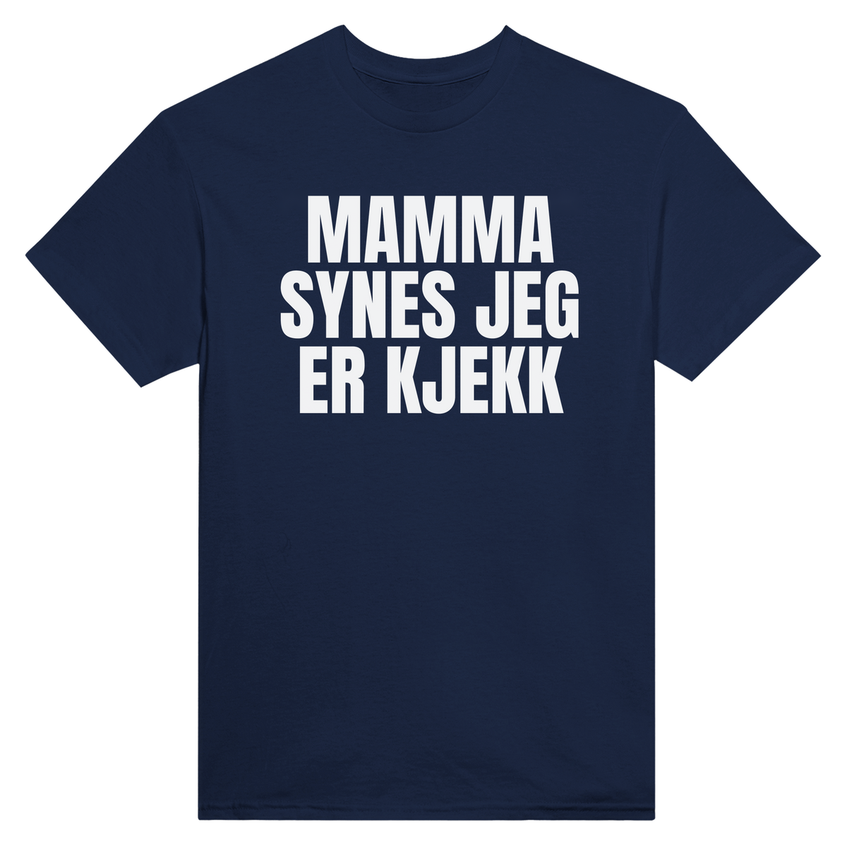 Mamma synes jeg er kjekk - t-skjorte – Navy