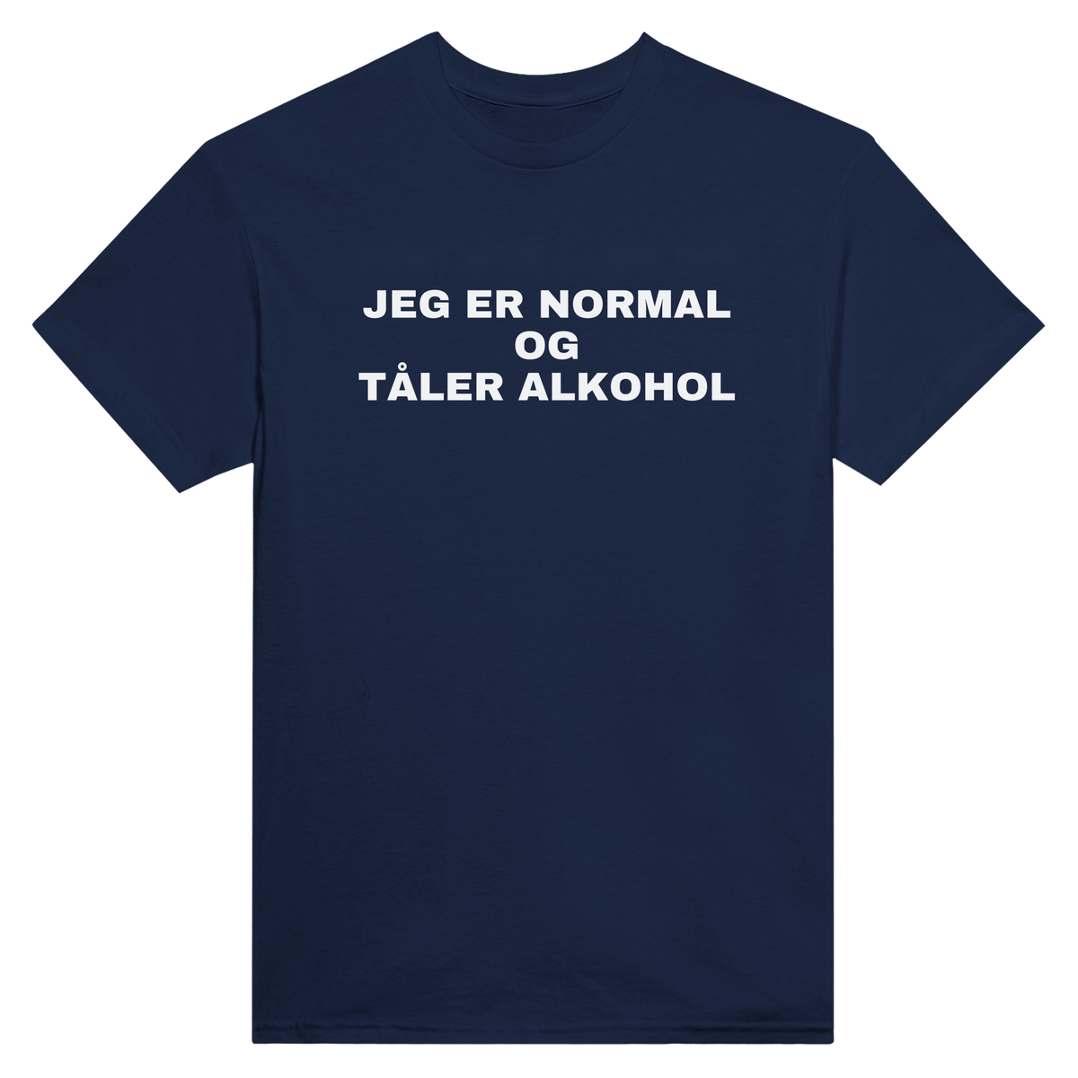 Jeg er normal og tåler alkohol - t-skjorte – Navy