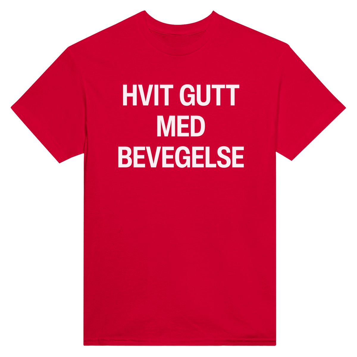 Hvit gutt med bevegelse - t-skjorte – Red