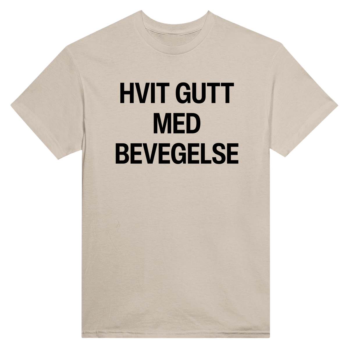 Hvit gutt med bevegelse - t-skjorte – Sand
