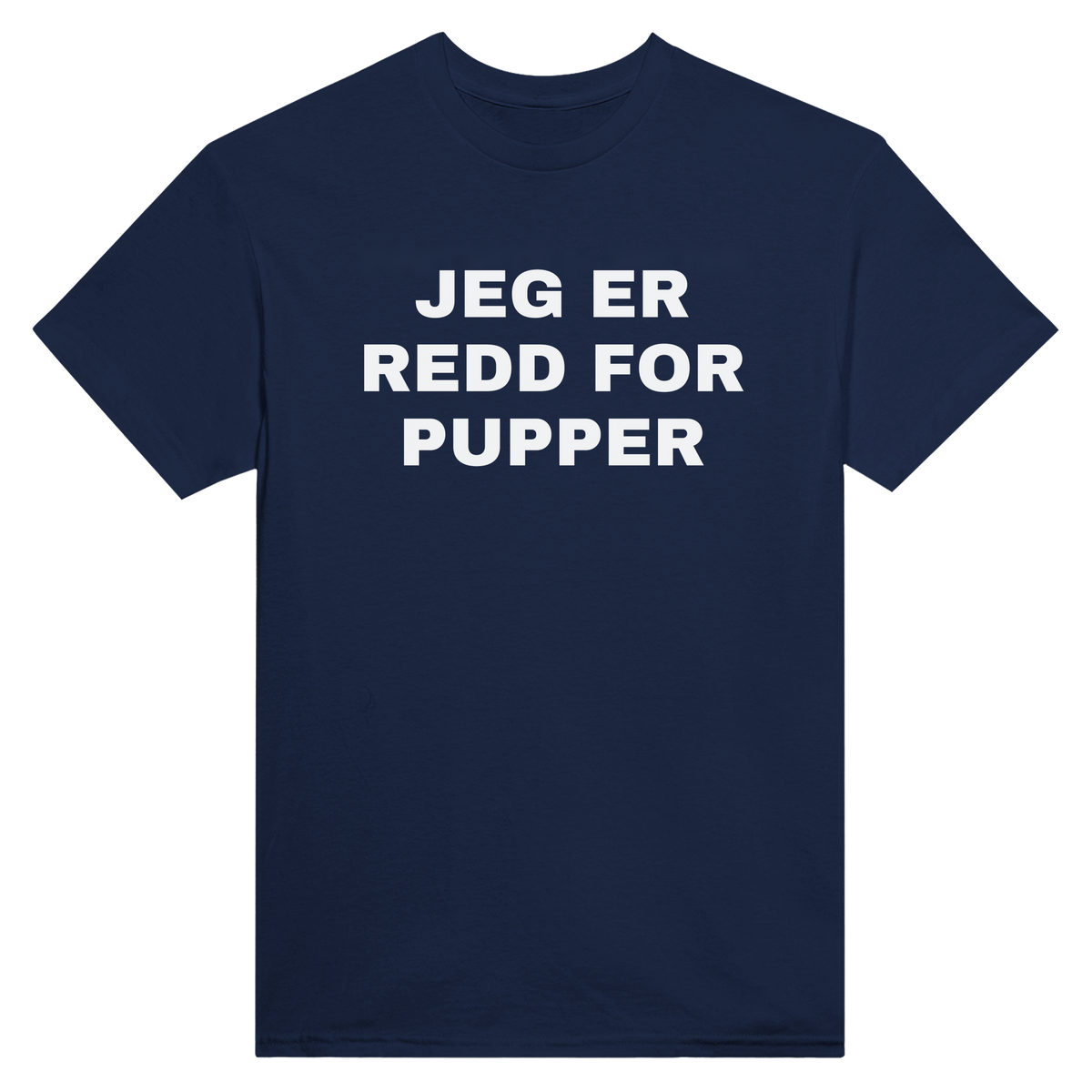 Jeg er redd for pupper - t-skjorte – Navy