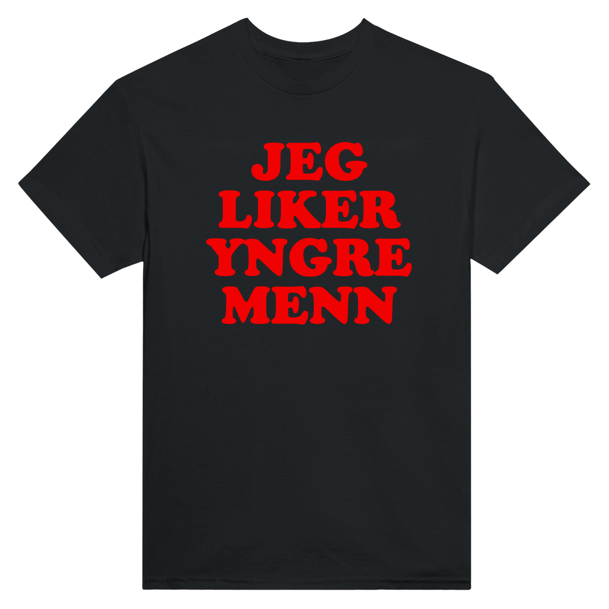 Jeg liker yngre menn - t-skjorte – Black