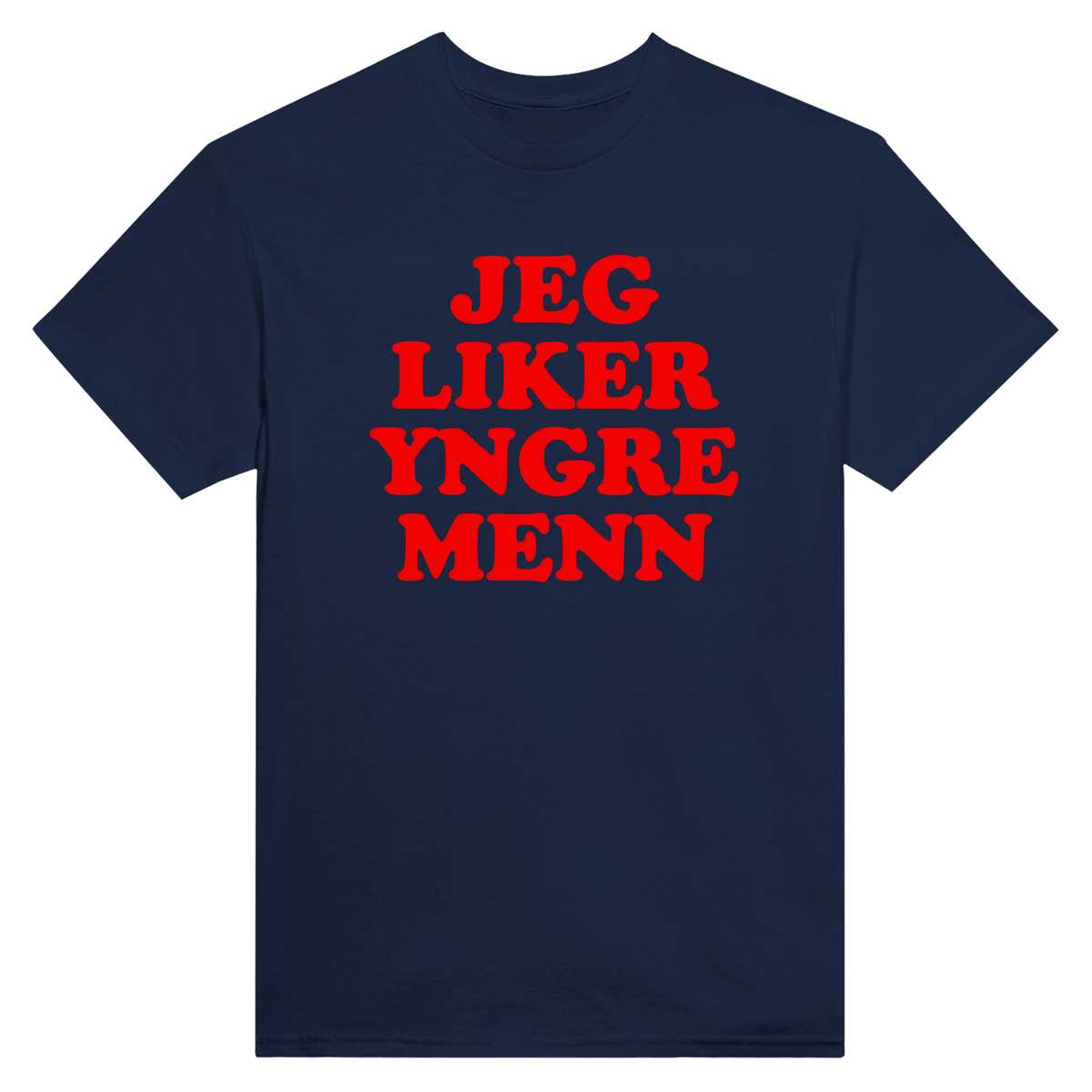 Jeg liker yngre menn - t-skjorte – Navy