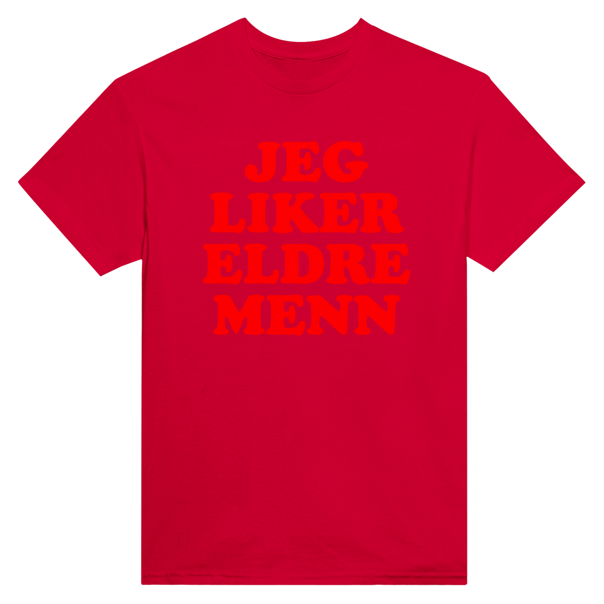 Jeg liker eldre menn - t-skjorte – Red
