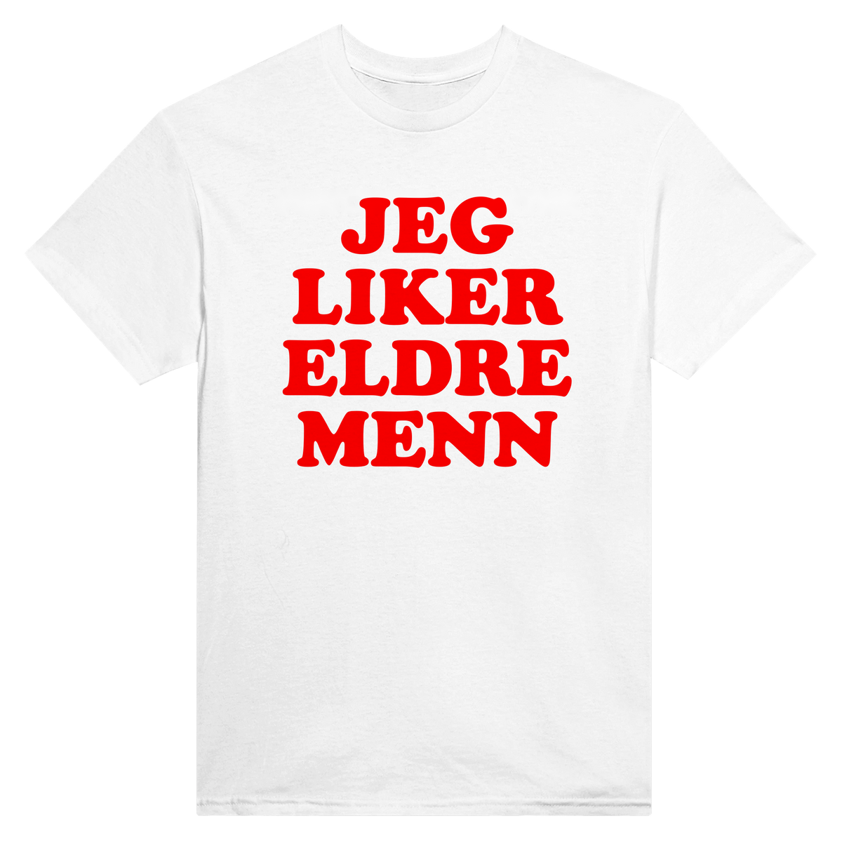 Jeg liker eldre menn - t-skjorte – White