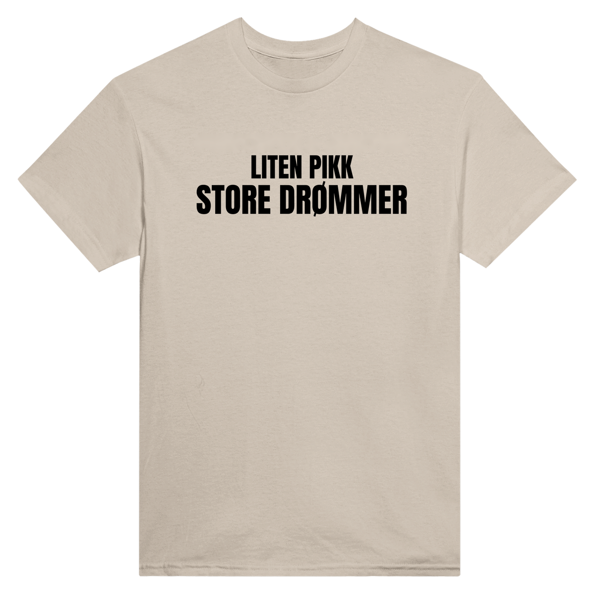 Liten pikk store drømmer - t-skjorte – Sand