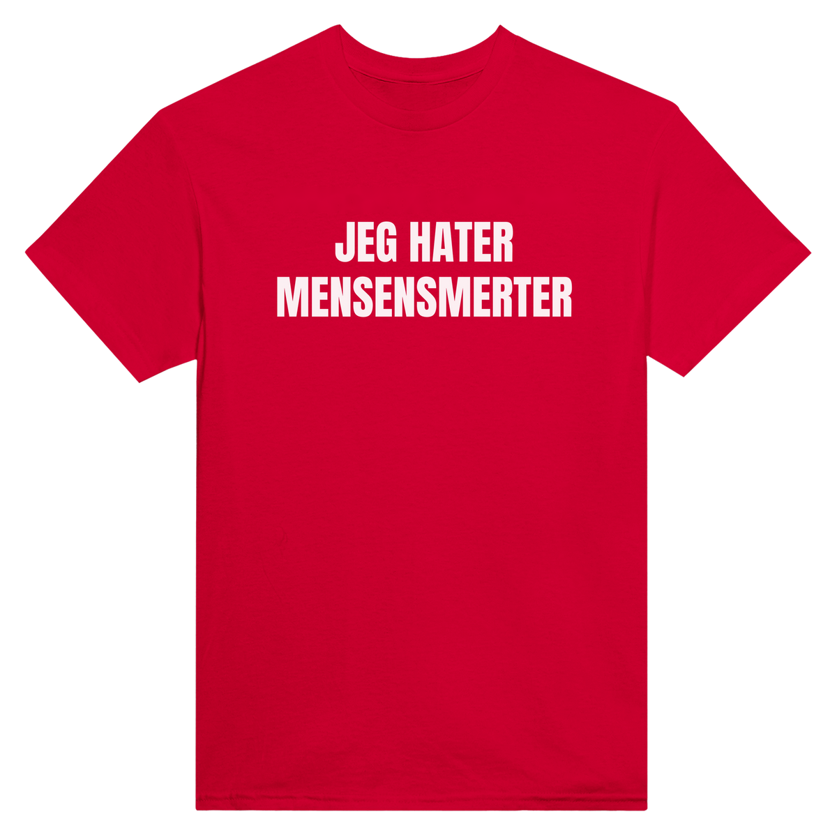 Jeg hater mensensmerter - t-skjorte – Red