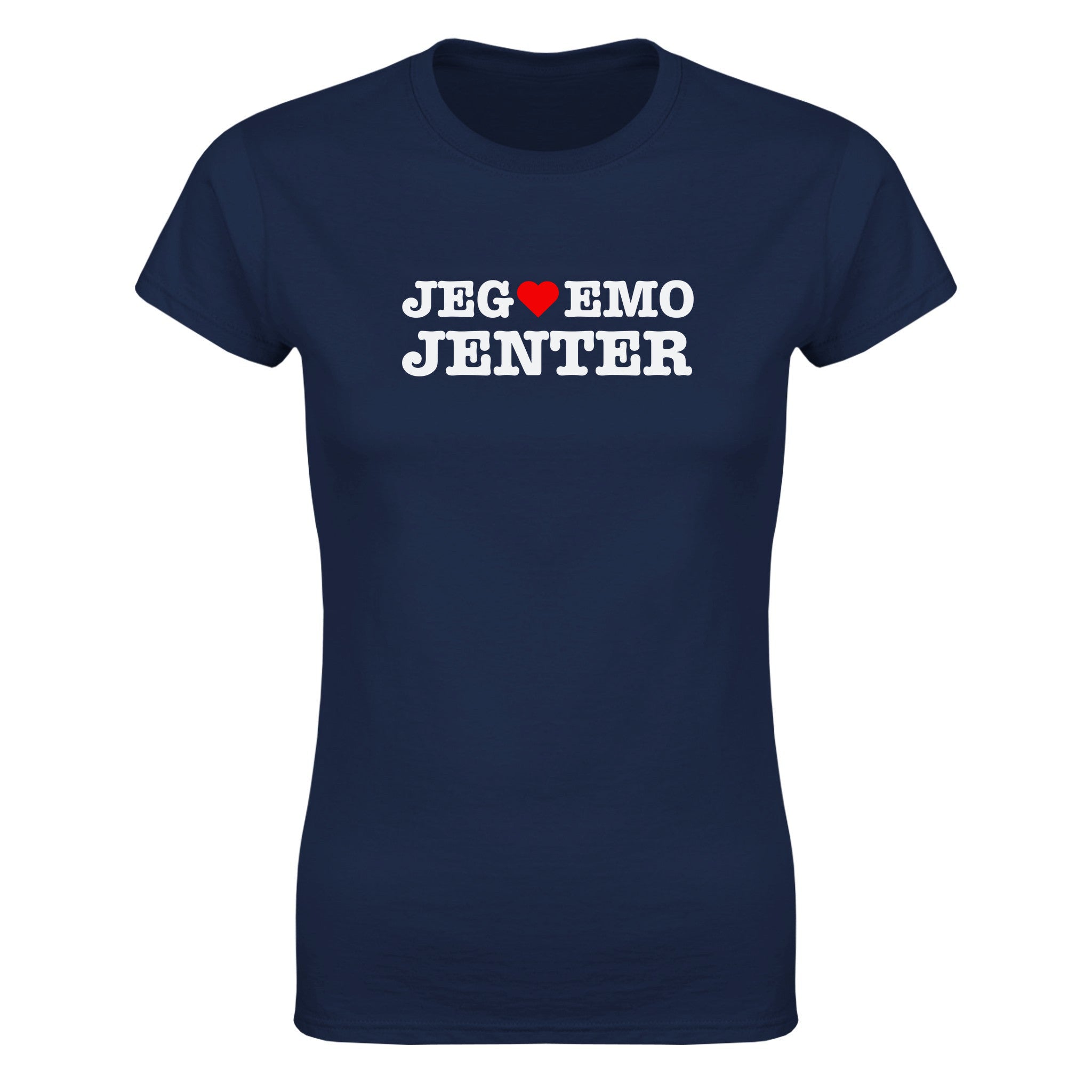 Jeg elsker emo jenter - Dame t-skjorte – Navy