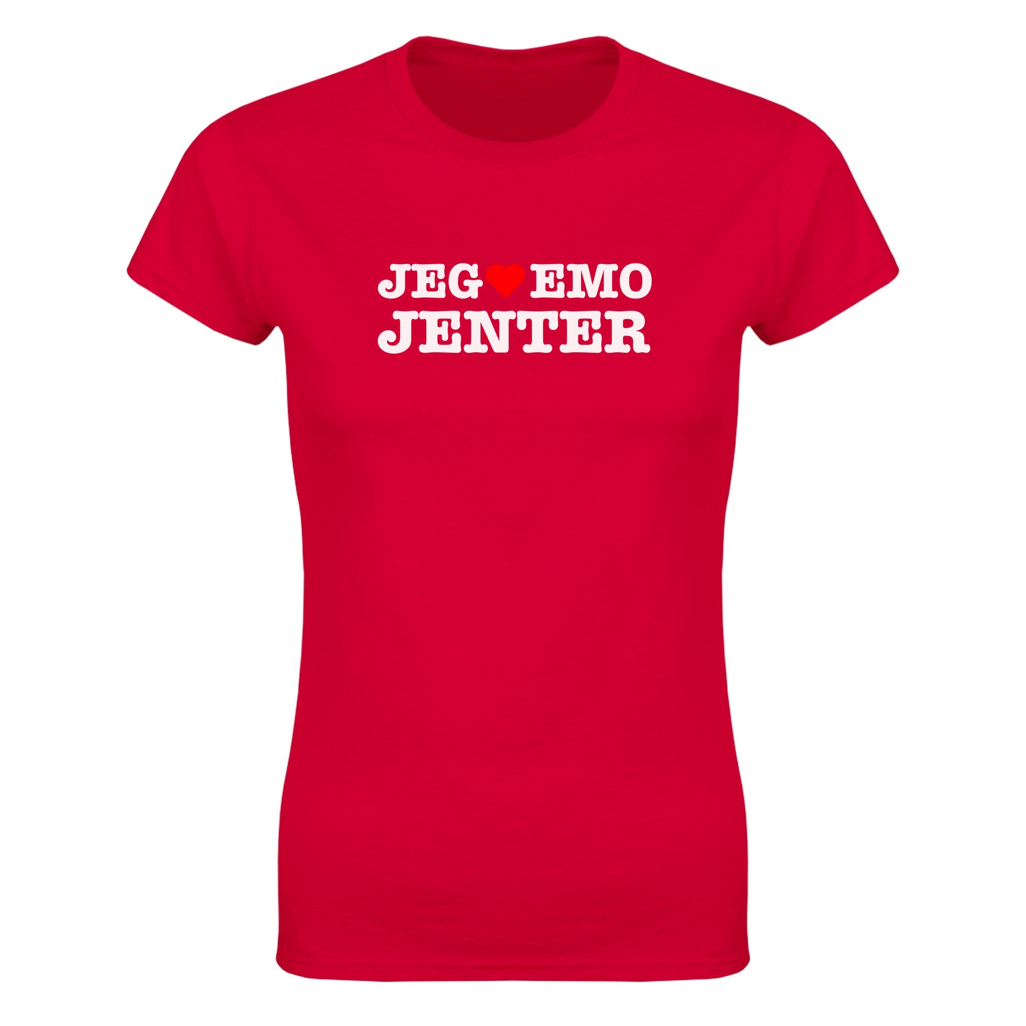 Jeg elsker emo jenter - Dame t-skjorte – Red