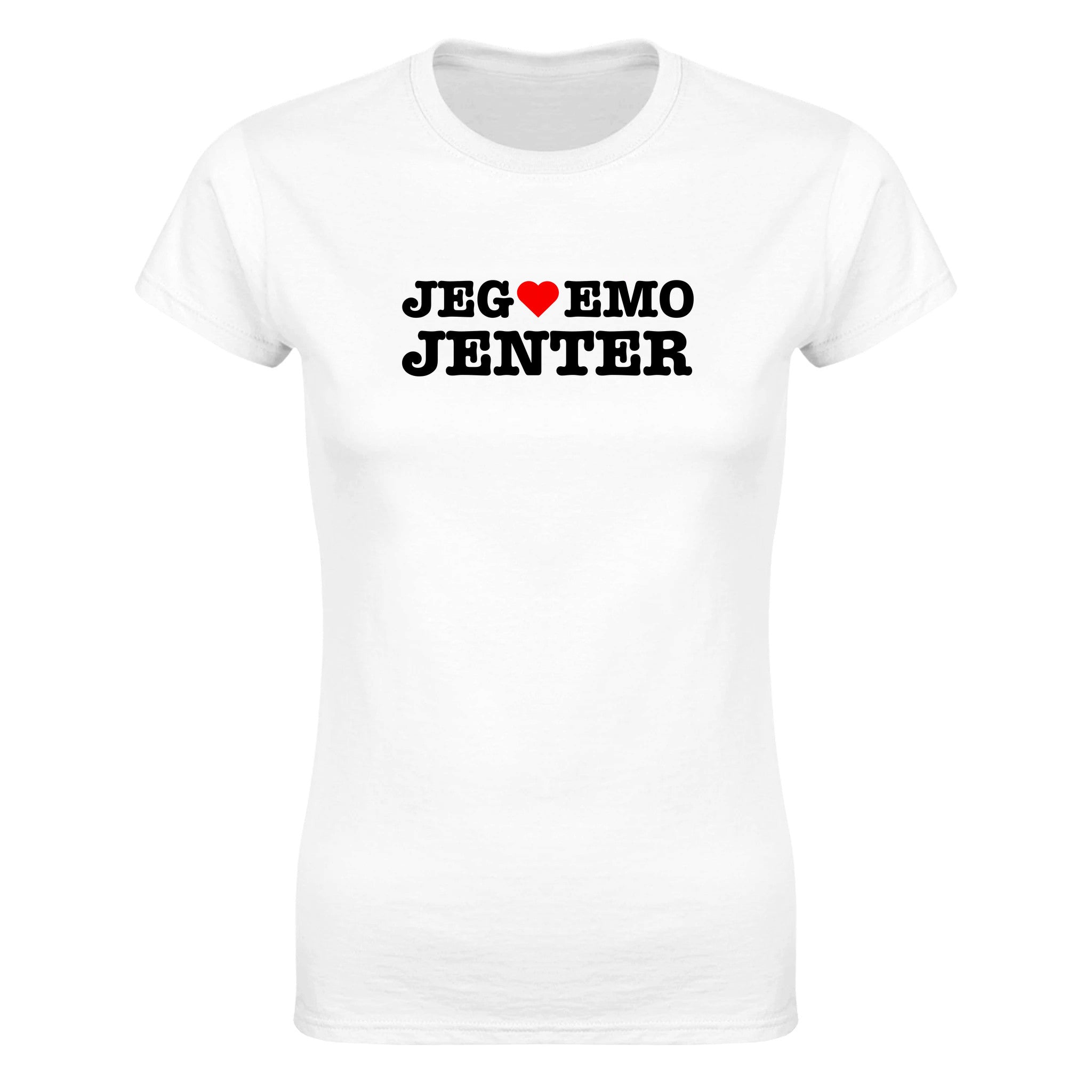 Jeg elsker emo jenter - Dame t-skjorte – White