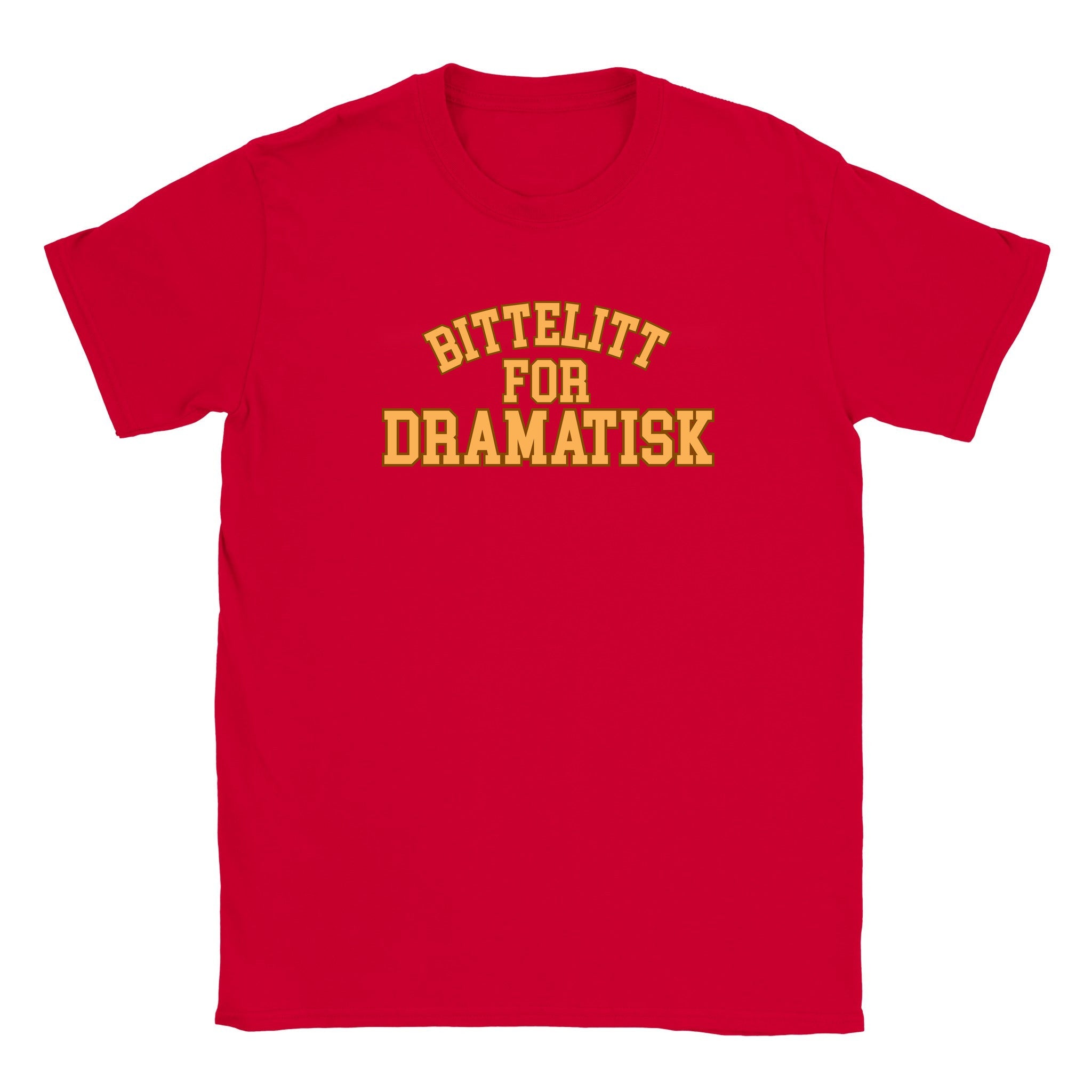 For dramatisk - Baby tee – Red