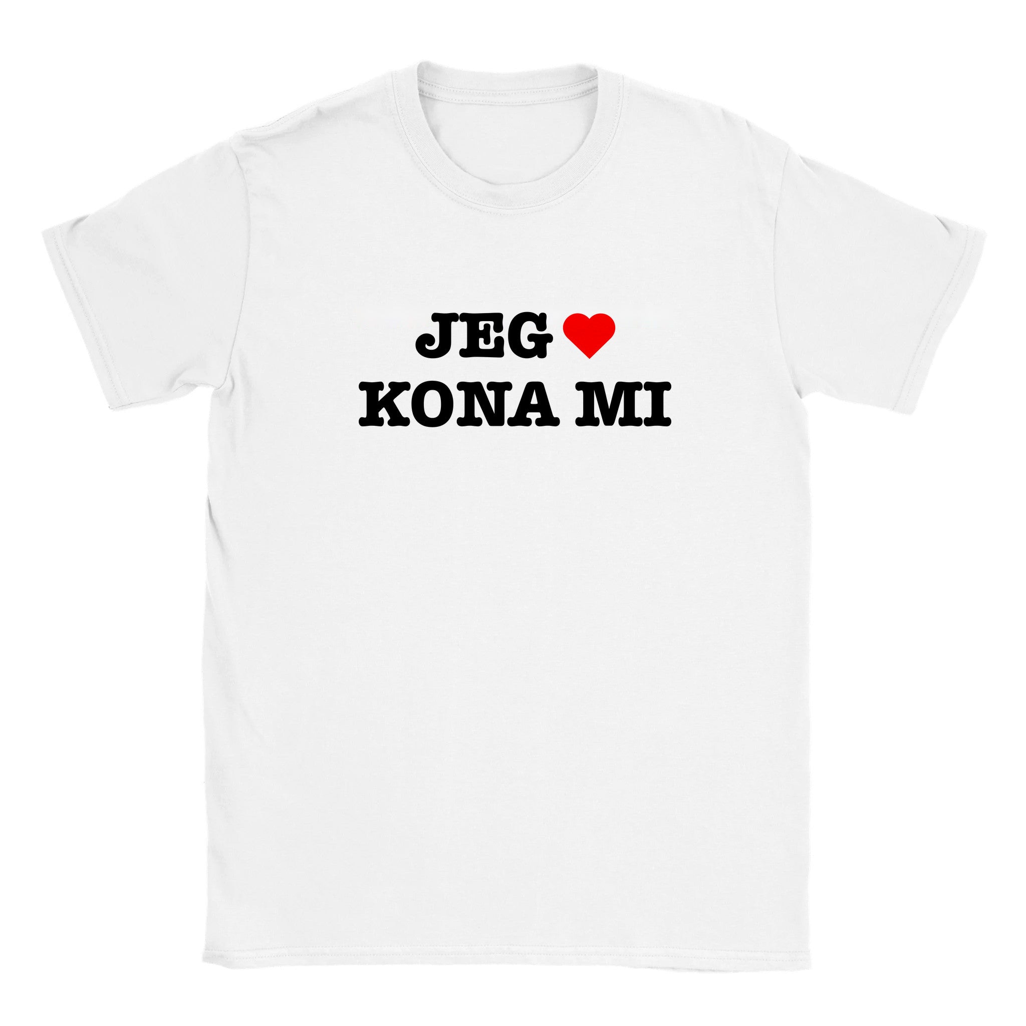 Jeg elsker kona mi - Baby tee – White