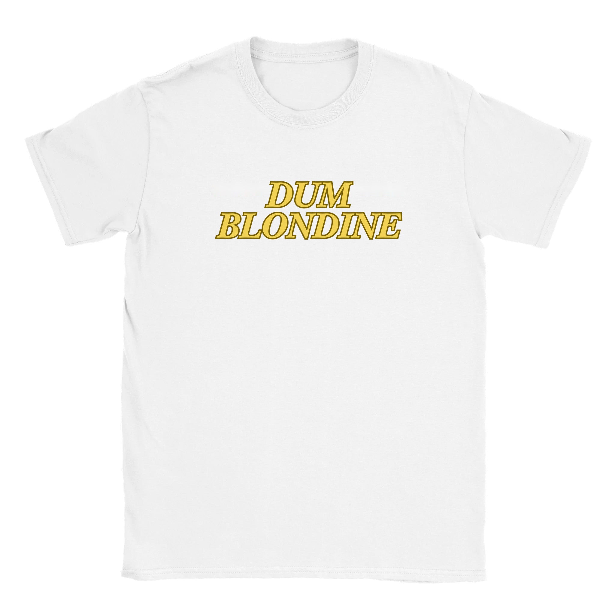 Dum blondine - Baby tee – White