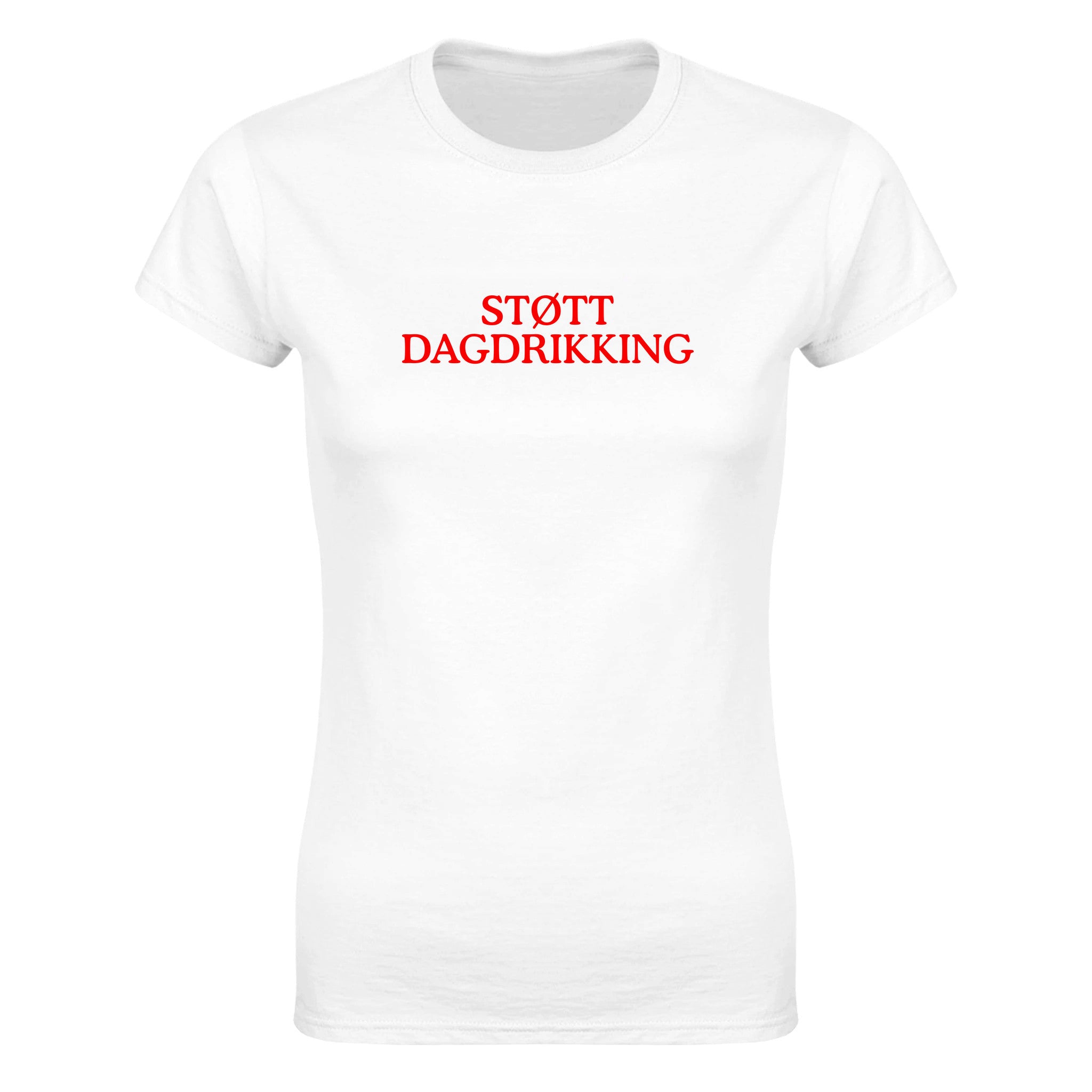 Støtt dagdrikking - Dame t-skjorte – White