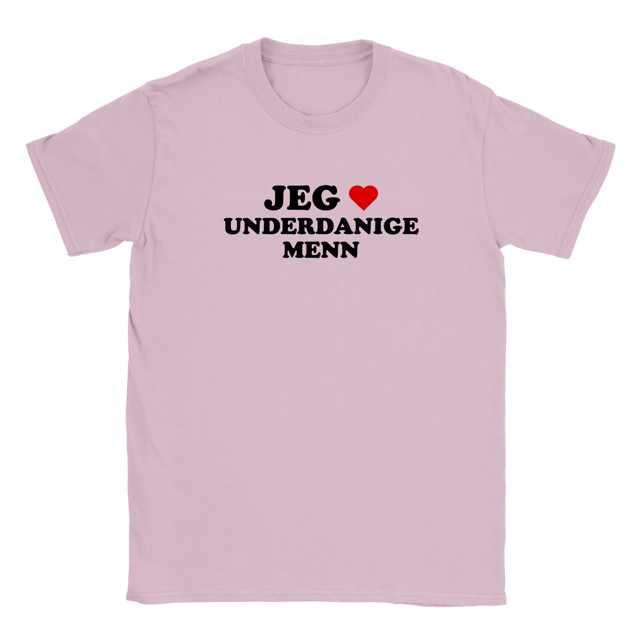 Jeg elsker underdanige menn - Baby tee – Light Pink