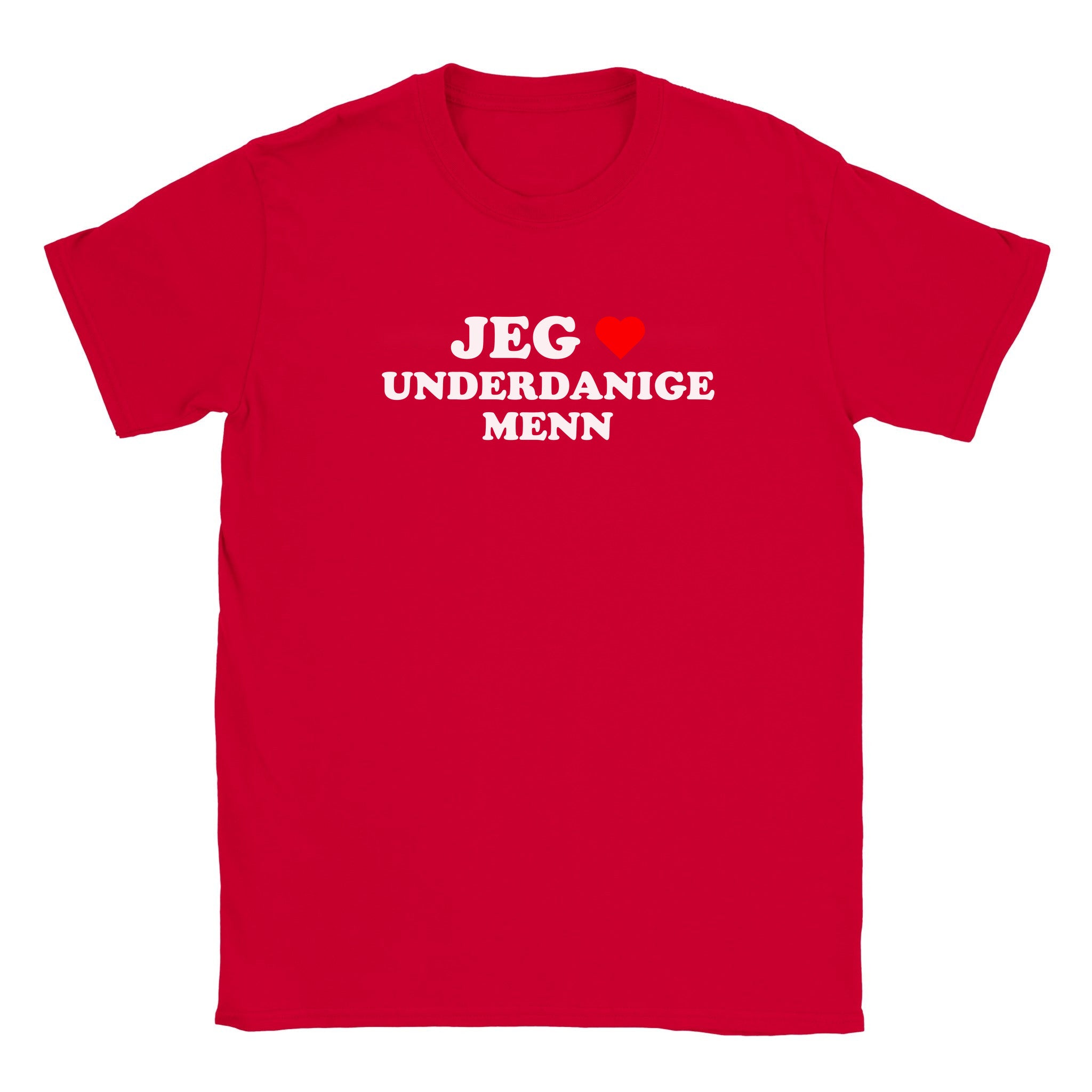 Jeg elsker underdanige menn - Baby tee – Red