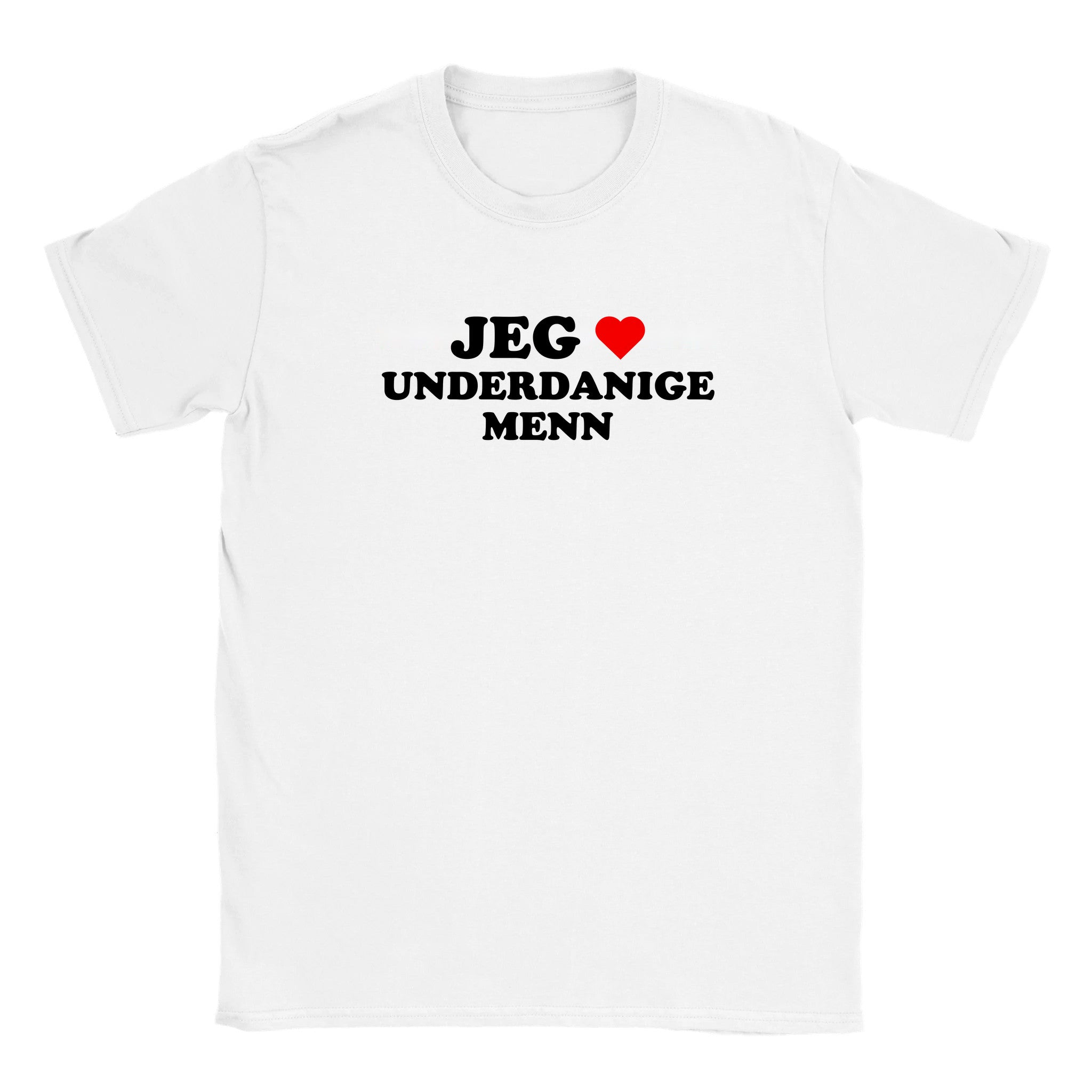 Jeg elsker underdanige menn - Baby tee – White