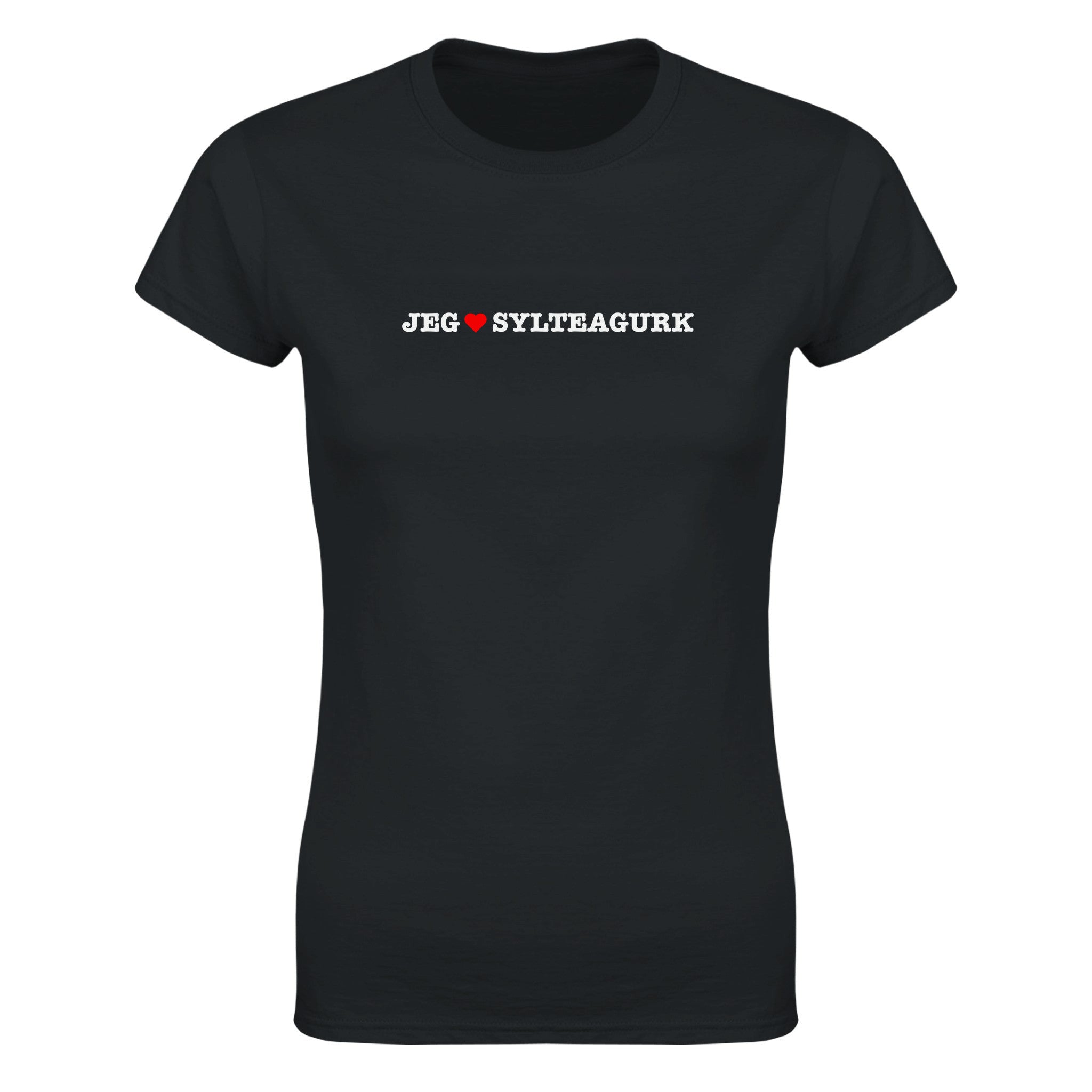 Jeg elsker sylteagurk - Dame t-skjorte – Black