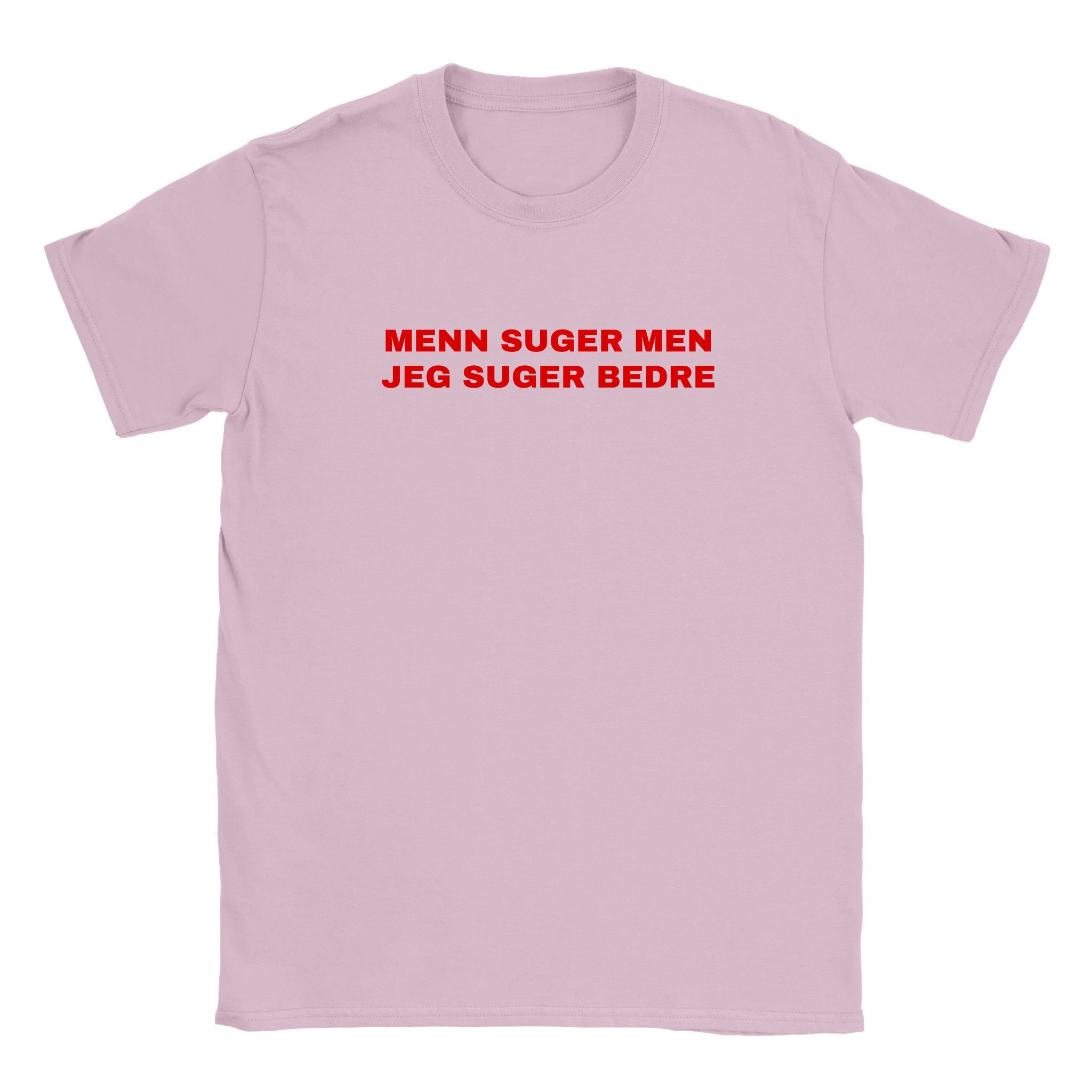 Menn suger men jeg suger bedre - Baby tee – Light Pink