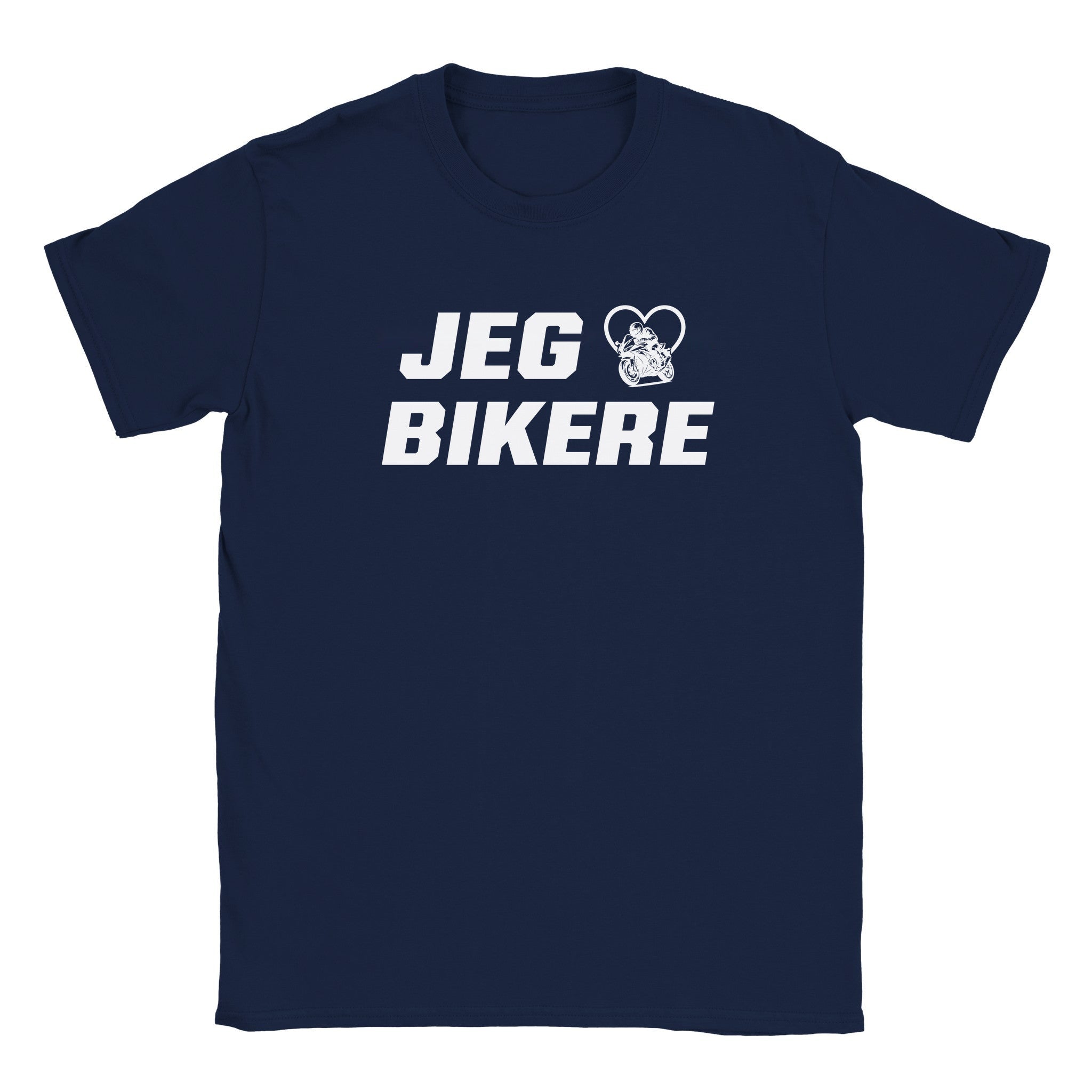 Jeg elsker bikere - Baby tee – Navy