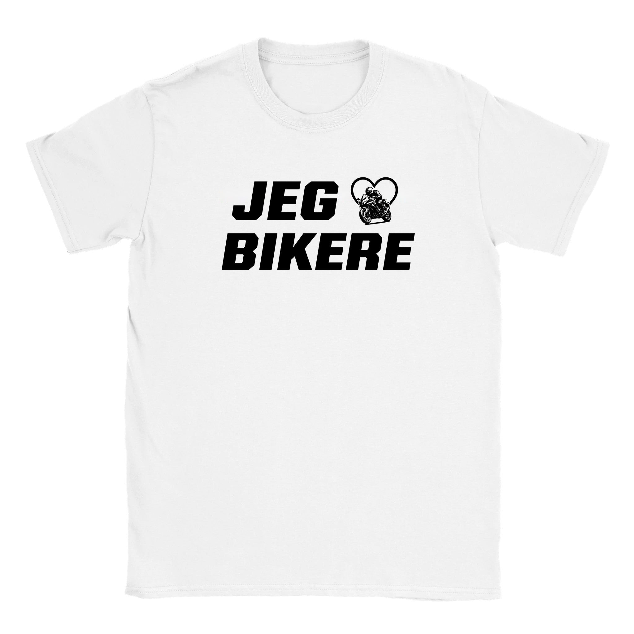 Jeg elsker bikere - Baby tee – White