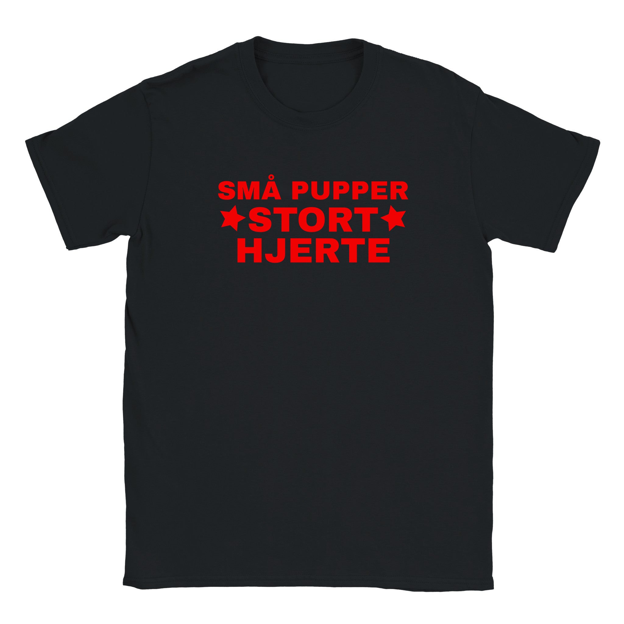 Små pupper stort hjerte - Baby tee – Black