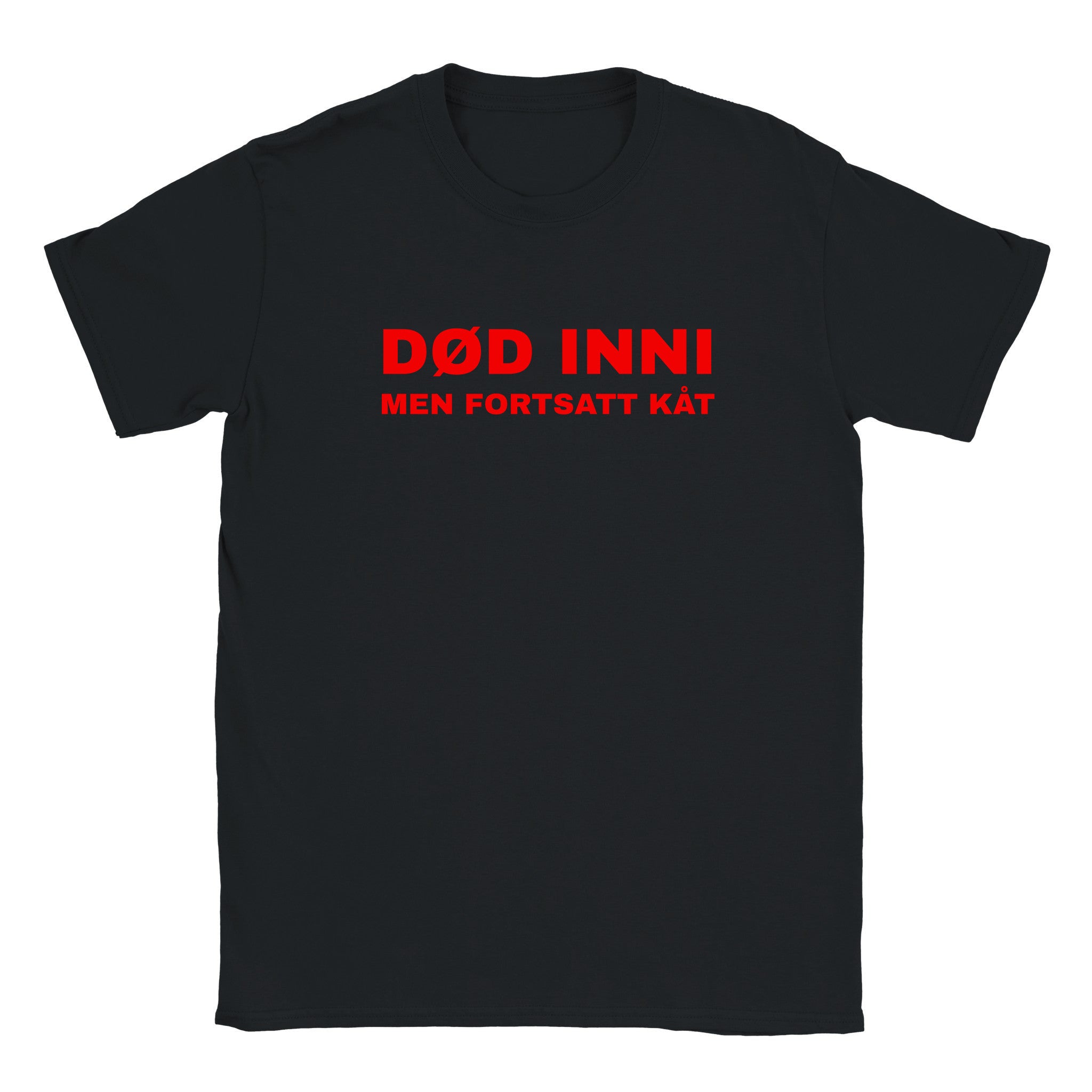Død inni men fortsatt kåt - Baby tee – Black