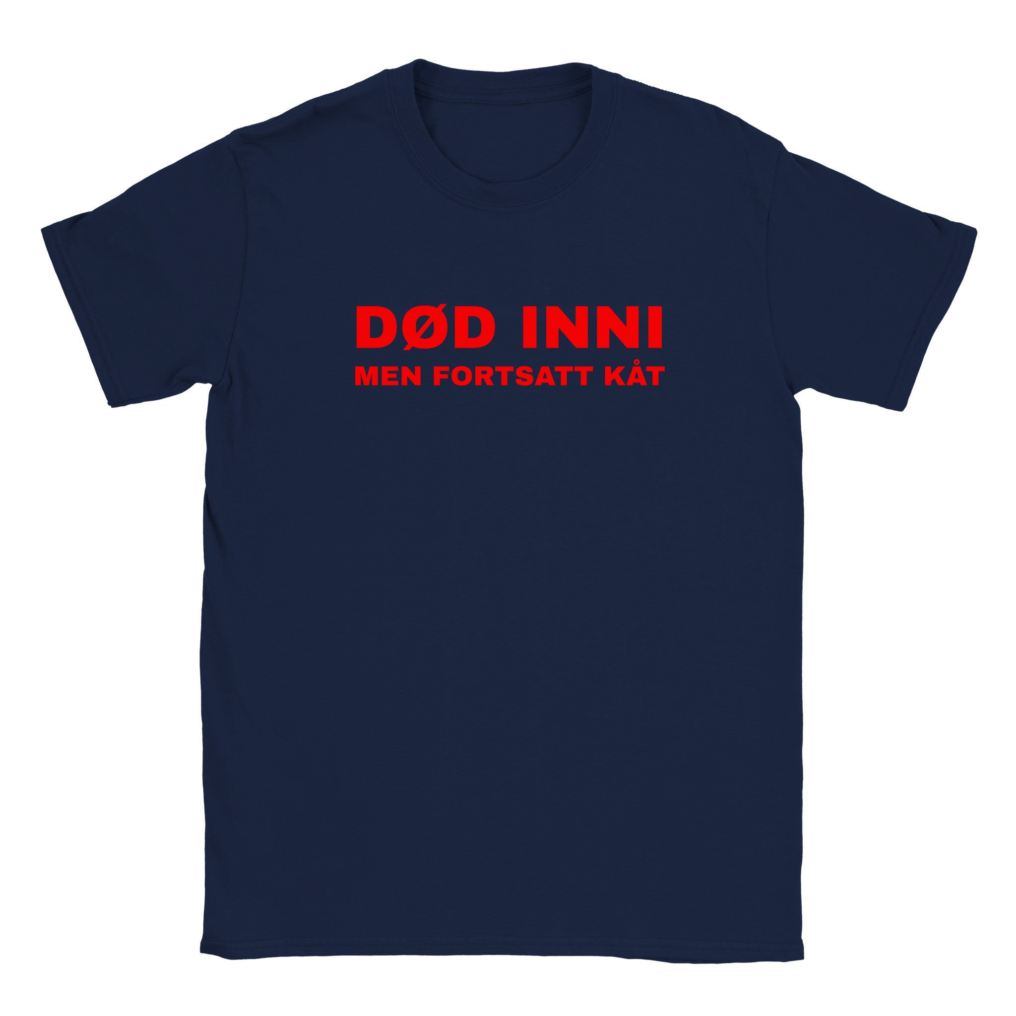 Død inni men fortsatt kåt - Baby tee – Navy