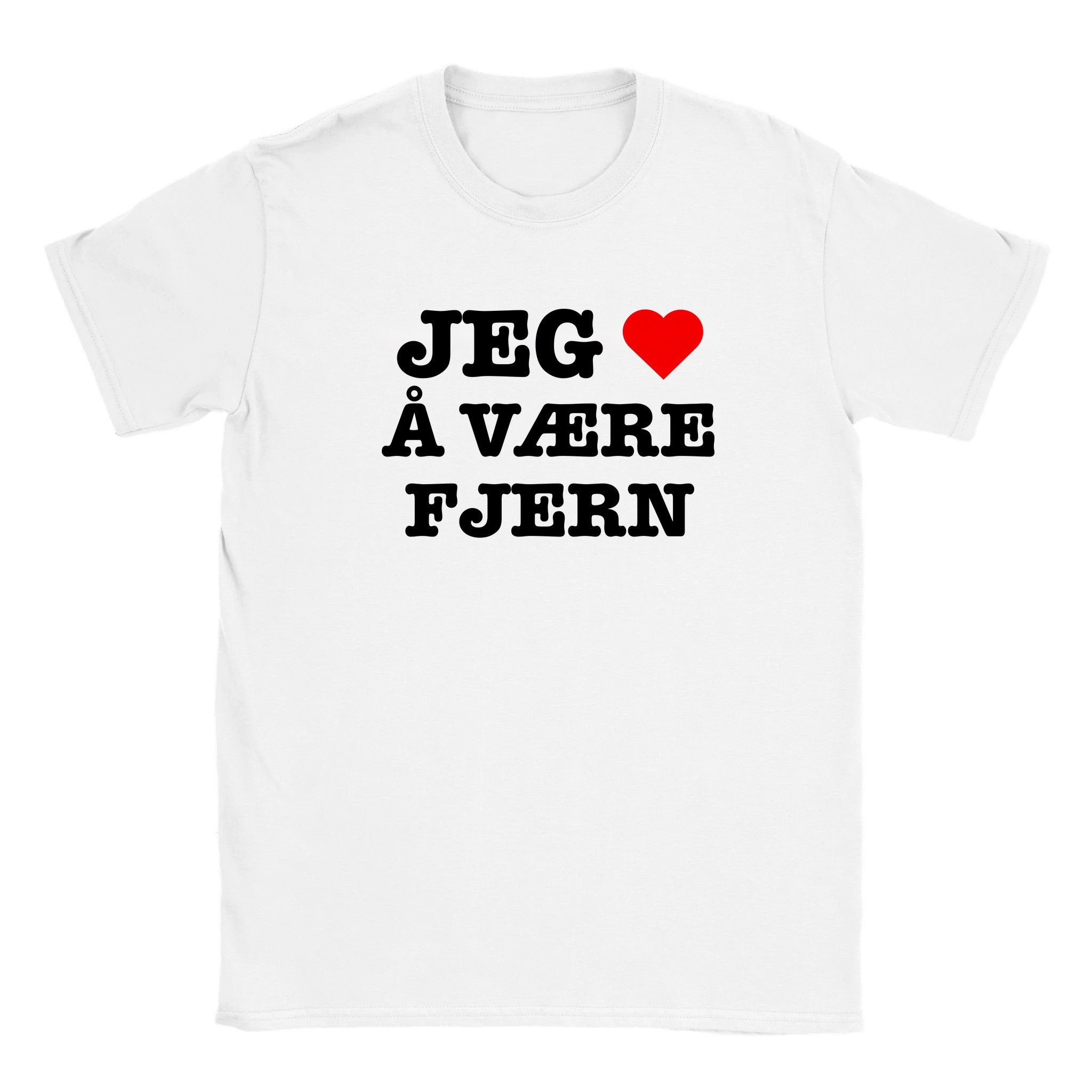 Jeg elsker å være fjern - Baby tee – White