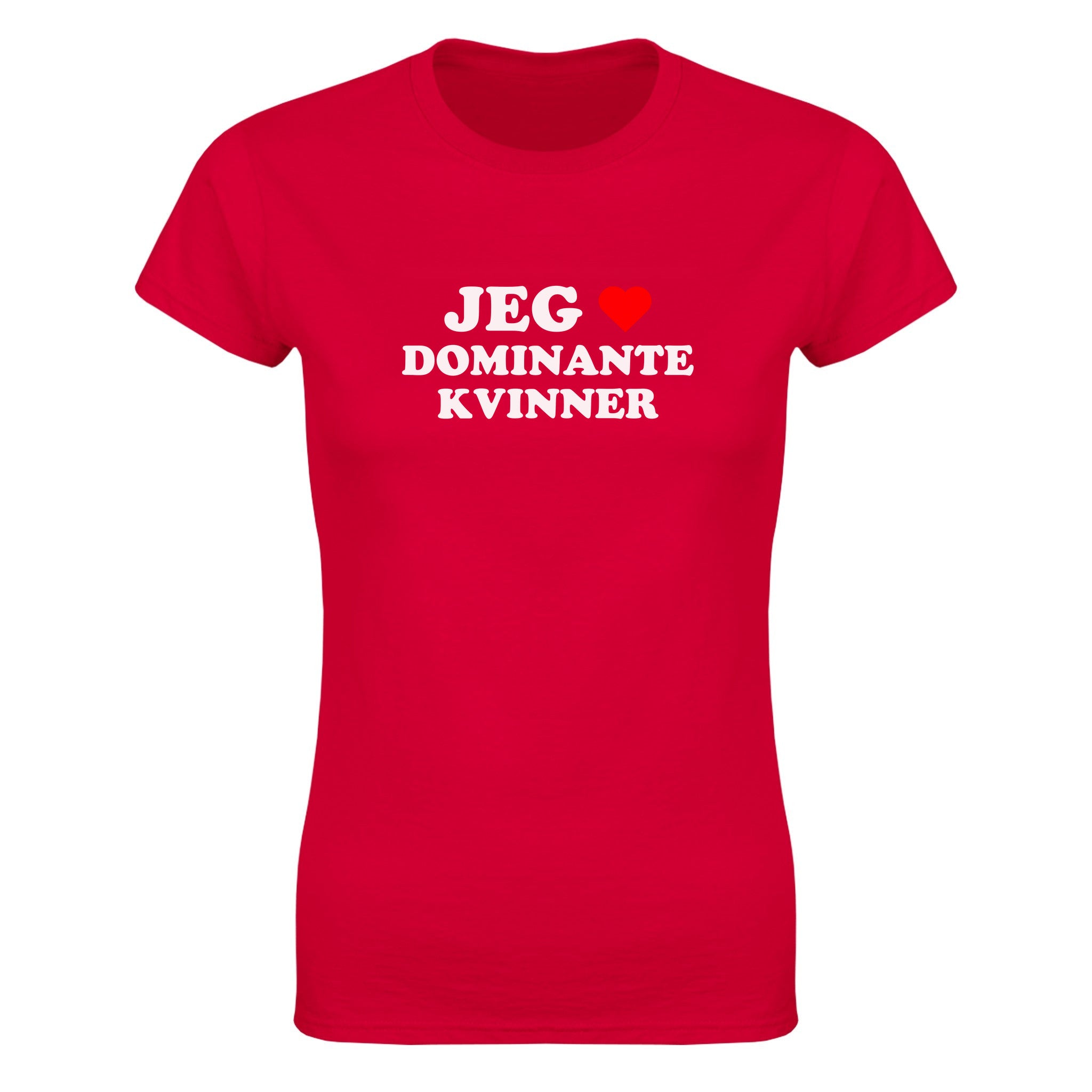 Jeg elsker dominante kvinner - Dame t-skjorte – Red