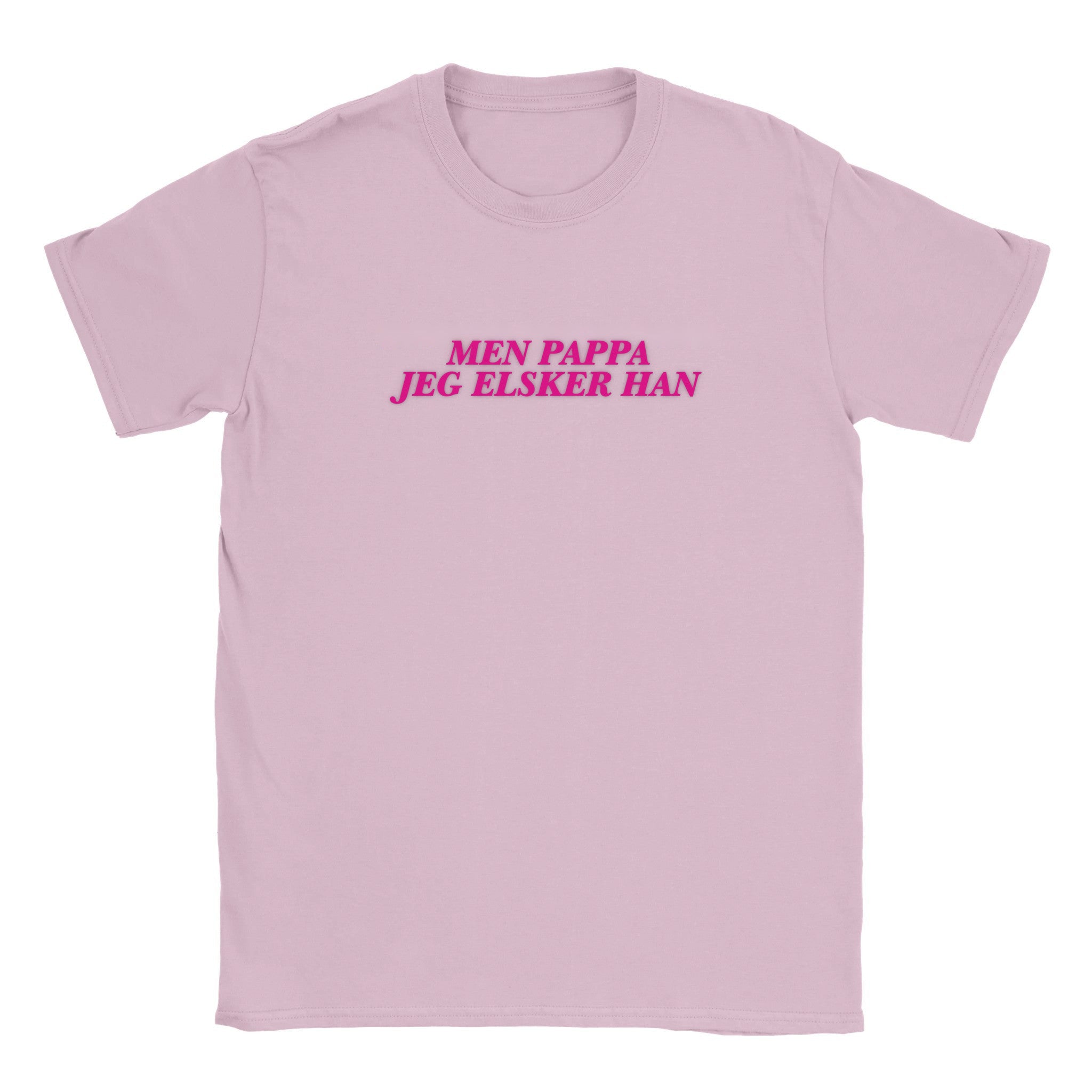 Men pappa jeg elsker han - Baby tee – Light Pink